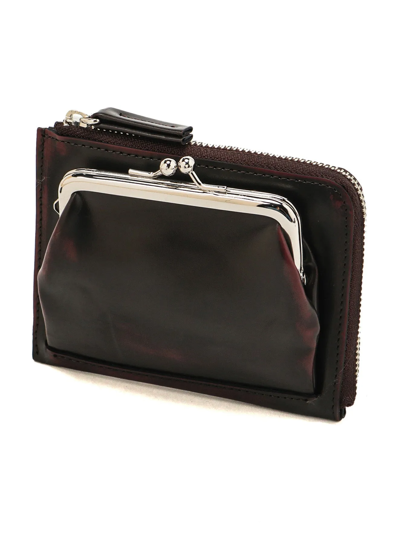 ADVANTIQUE LEATHER L-SHAPE CLASP WALLET sold by Yohji Yamamoto product image thumbnail 2