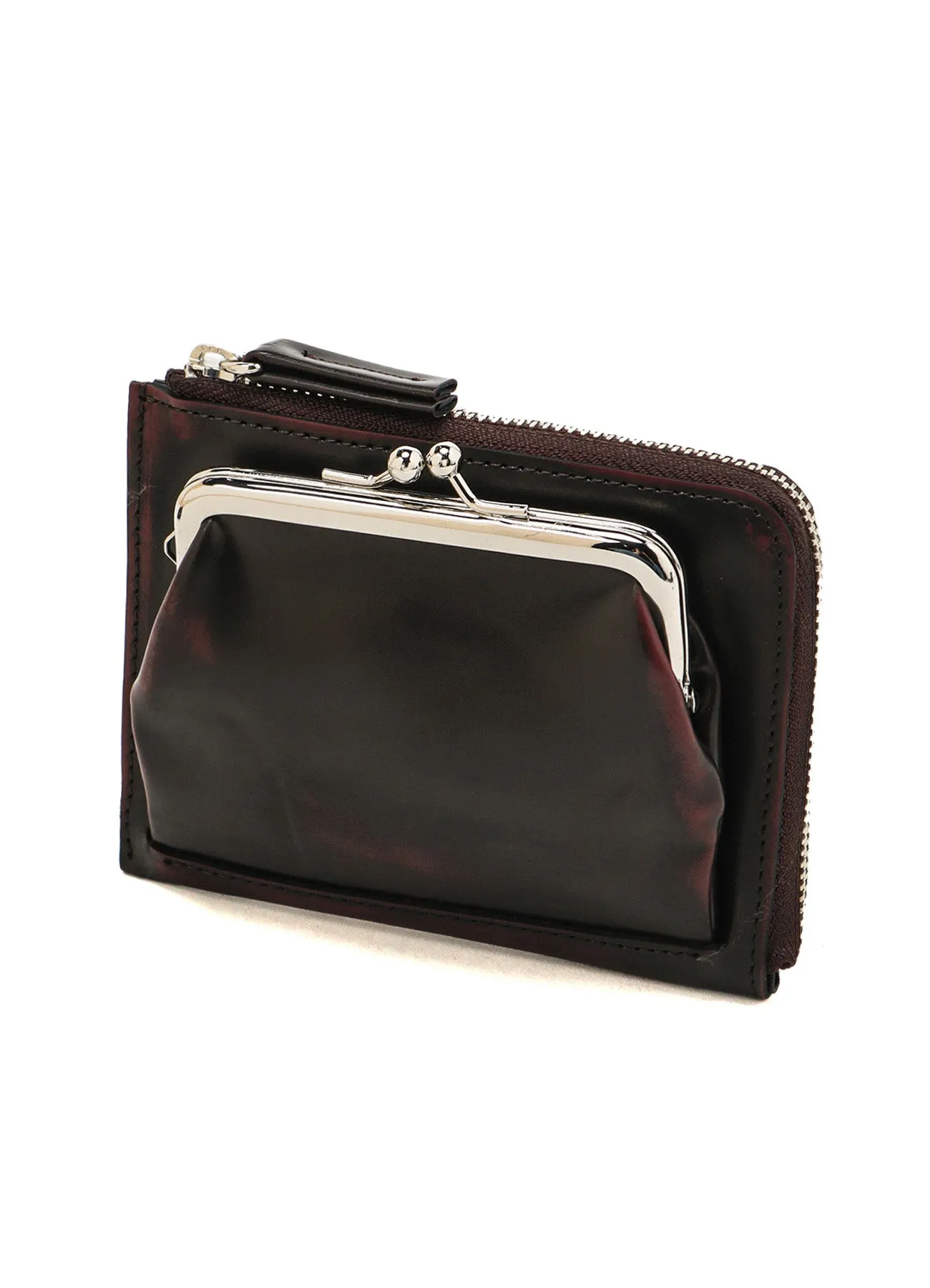 ADVANTIQUE LEATHER L-SHAPE CLASP WALLET sold by Yohji Yamamoto