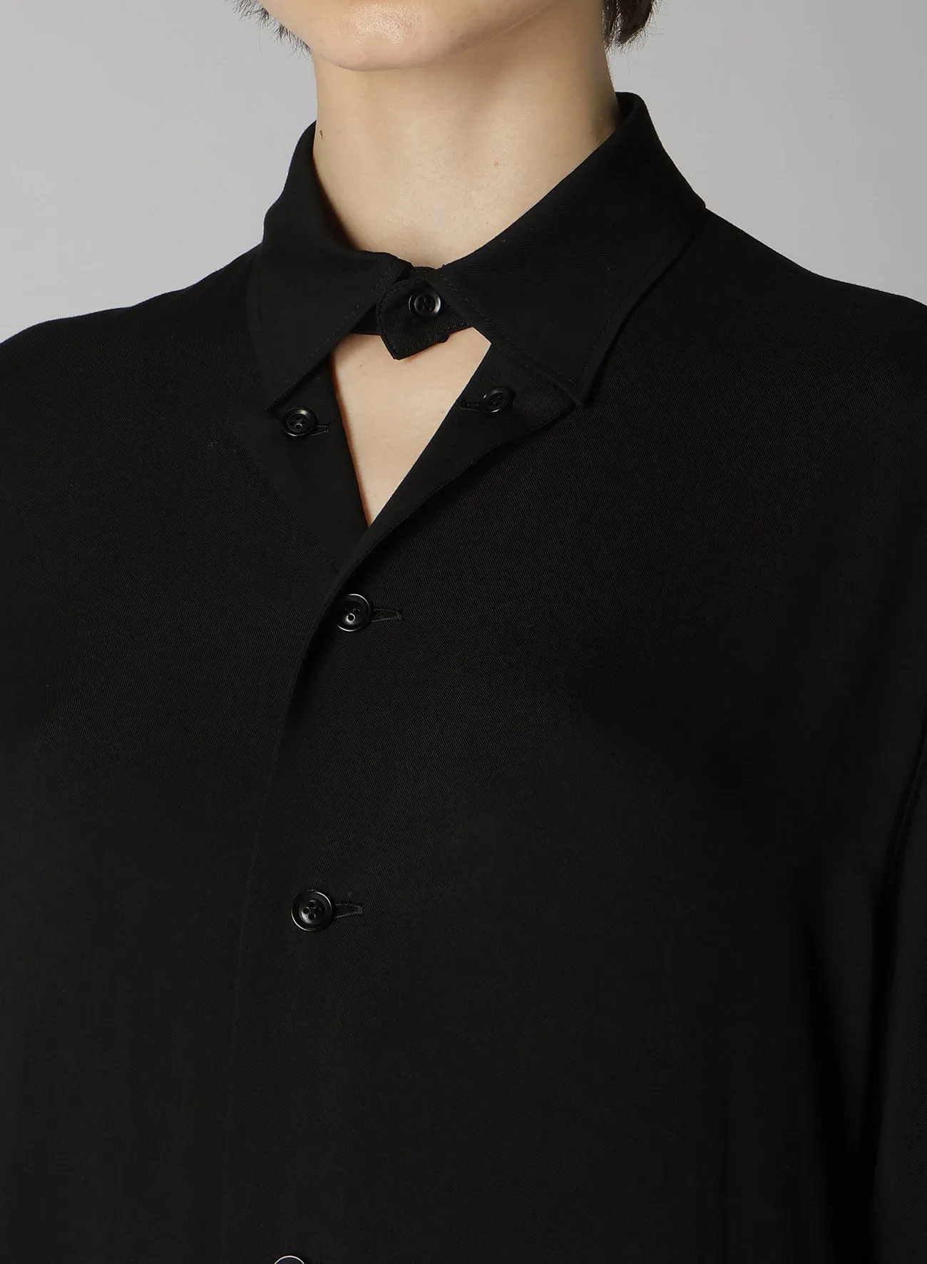 60/RAYON TWILL SHIRT CUTTING DRESS sold by Yohji Yamamoto product image thumbnail 5