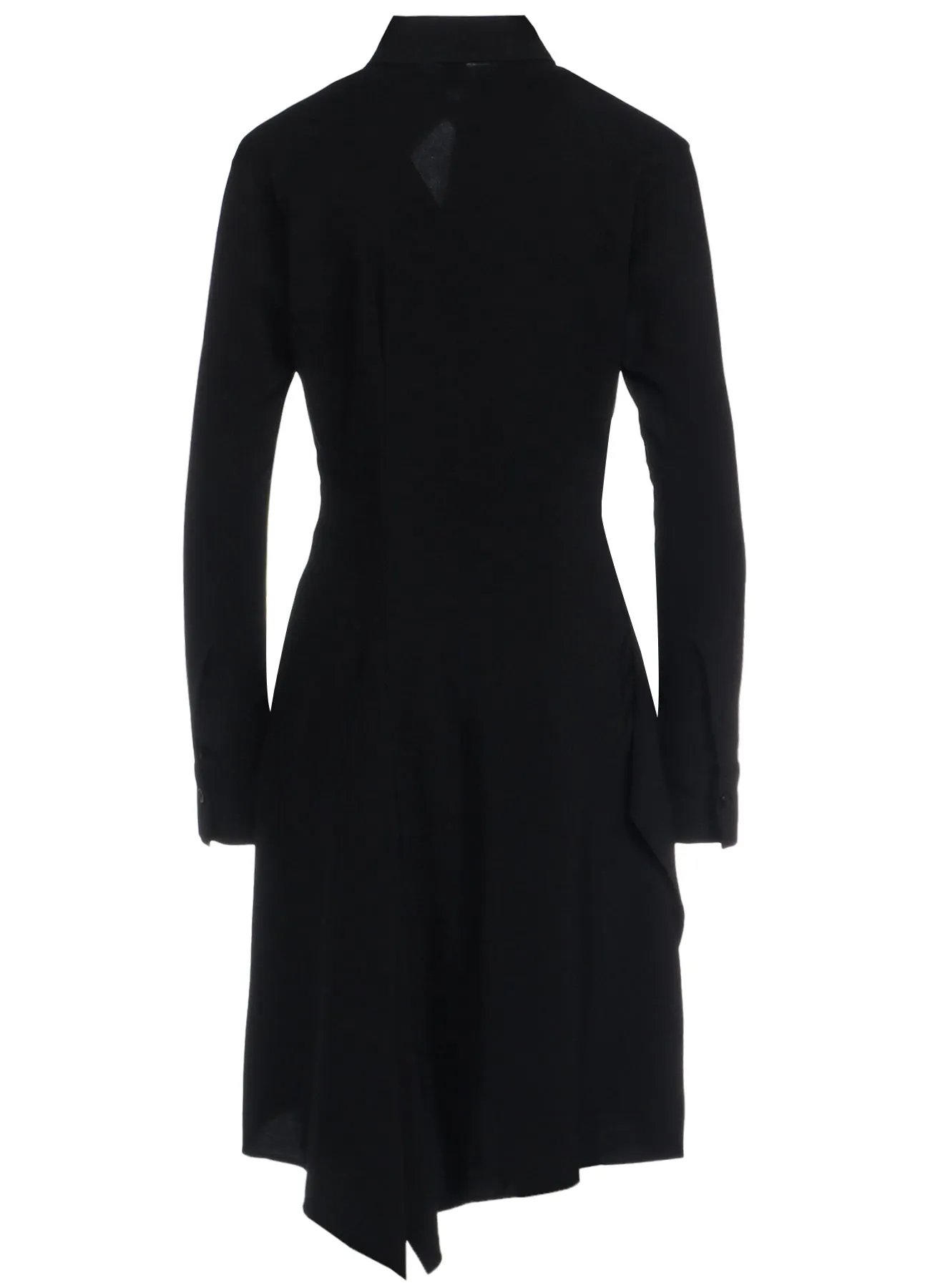 HARD TWISTED GABARDINE DRAPE SHIRT DRESS sold by Yohji Yamamoto product image thumbnail 3