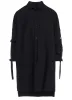 TWILL GARMENT WASH COLLAR/SLEEVE OPEN TAB BLOUSE sold by Yohji Yamamoto
