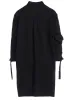 TWILL GARMENT WASH COLLAR/SLEEVE OPEN TAB BLOUSE sold by Yohji Yamamoto