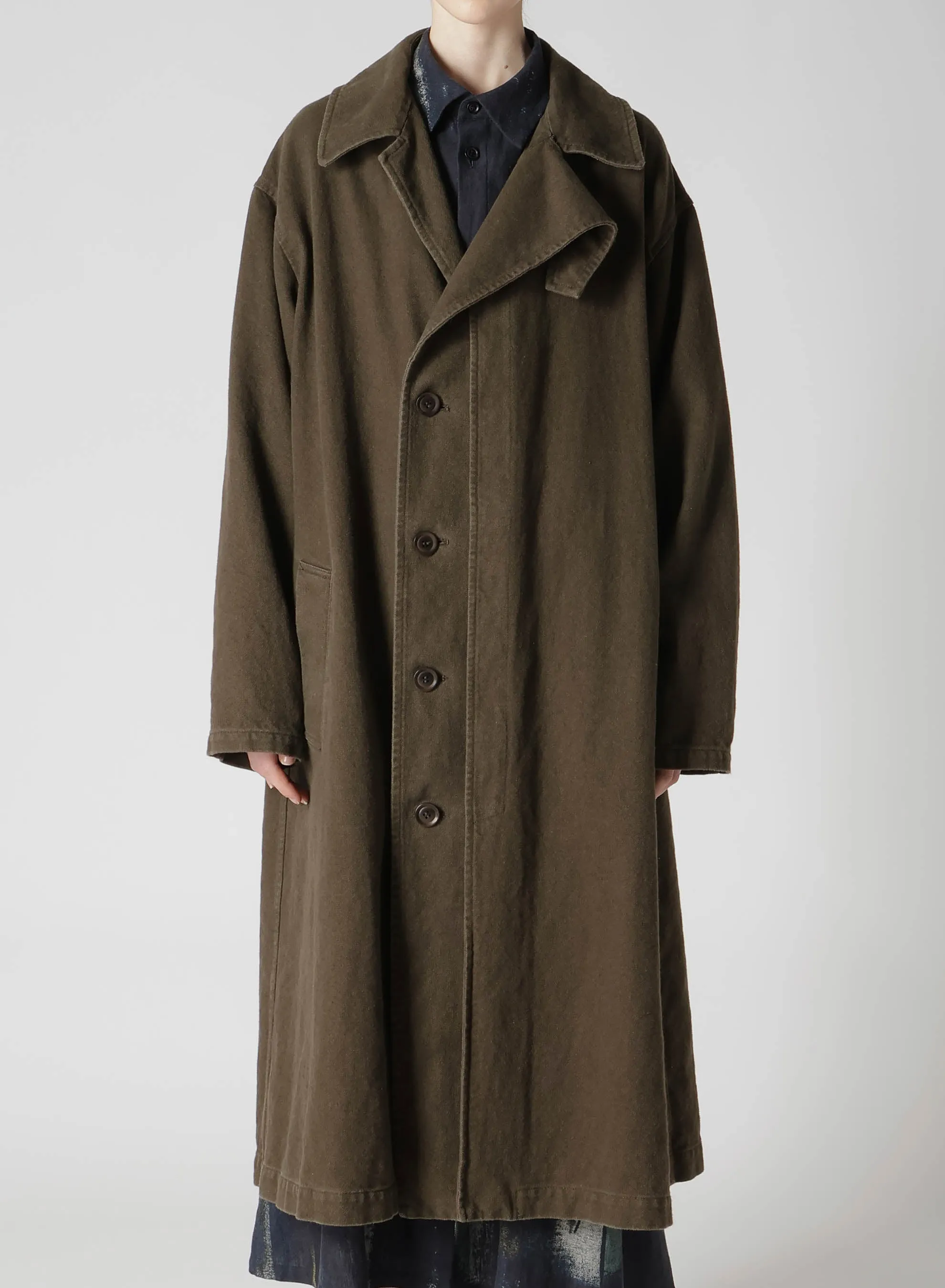C/LI GABARDINE LEFT FACING COAT sold by Yohji Yamamoto product image thumbnail 5