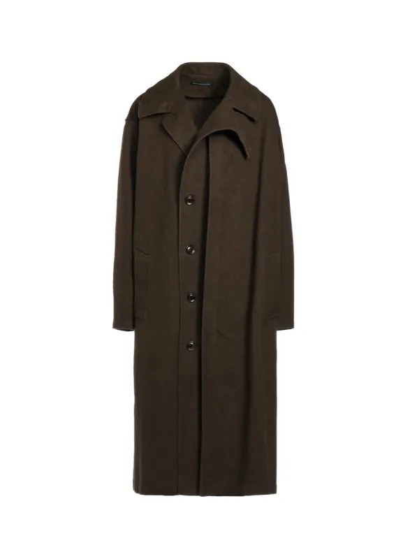 C/LI GABARDINE LEFT FACING COAT sold by Yohji Yamamoto