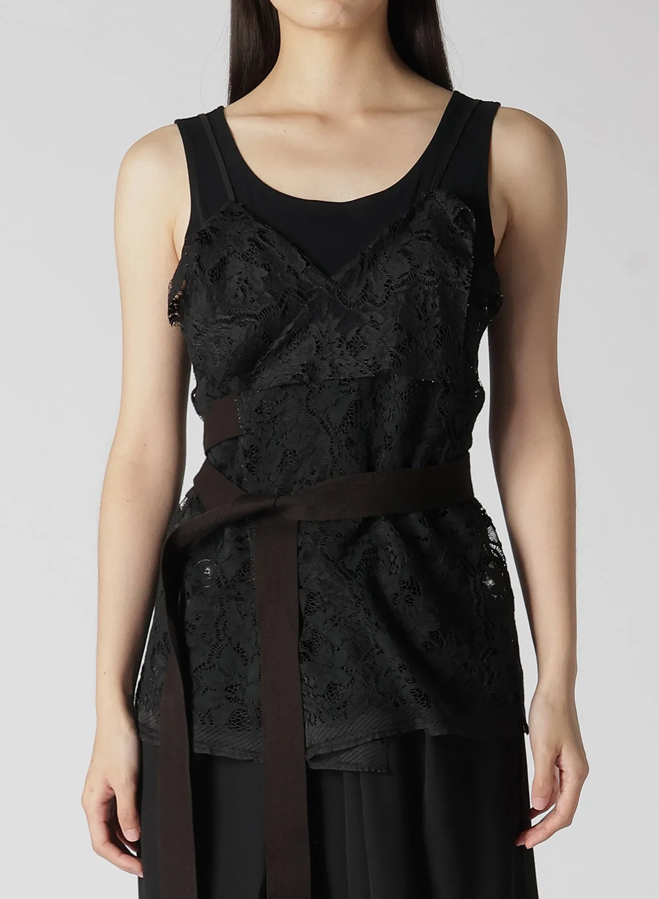 LACE CAMISOLE TOPS sold by Yohji Yamamoto product image thumbnail 4