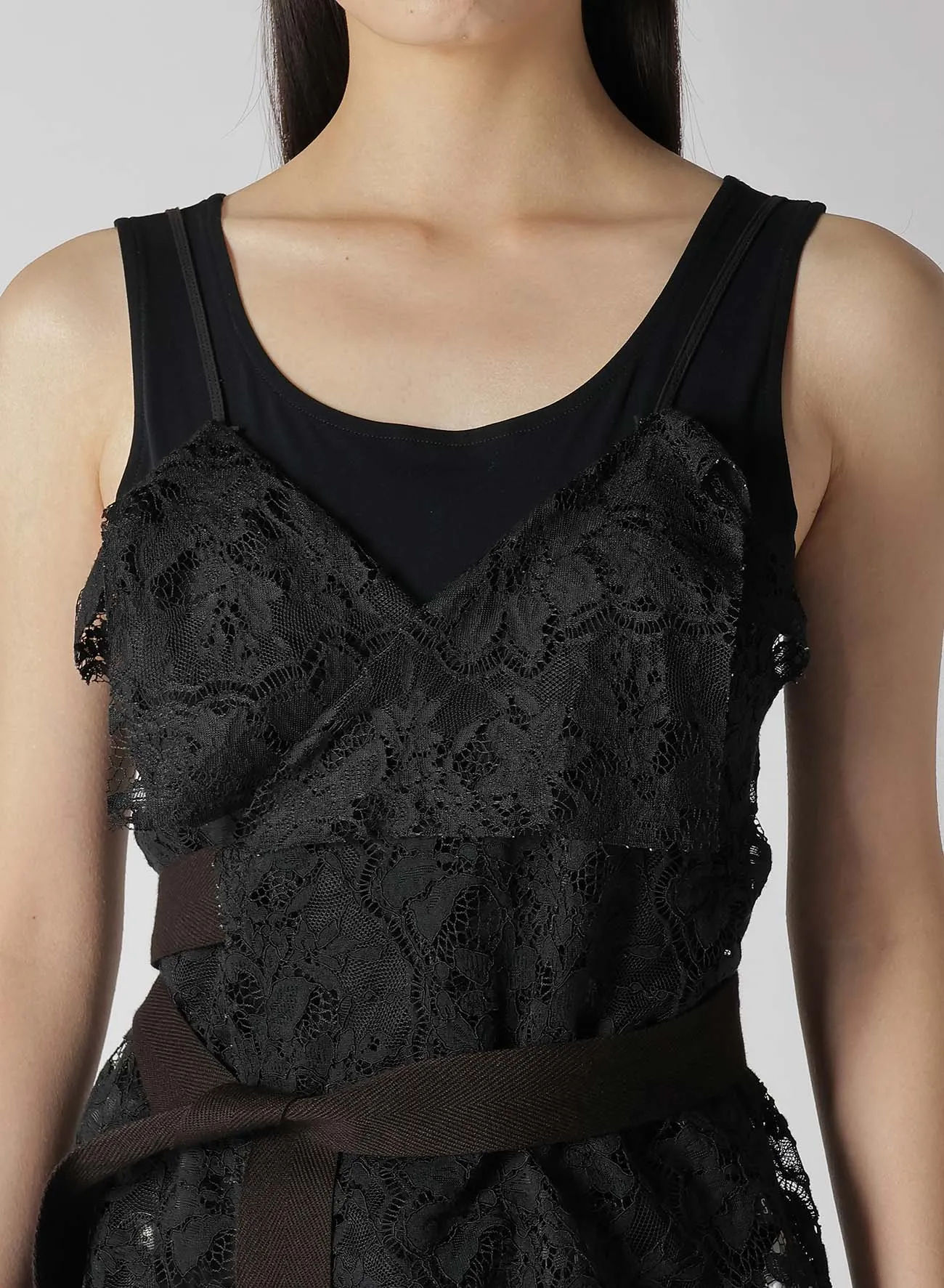 LACE CAMISOLE TOPS sold by Yohji Yamamoto product image thumbnail 5