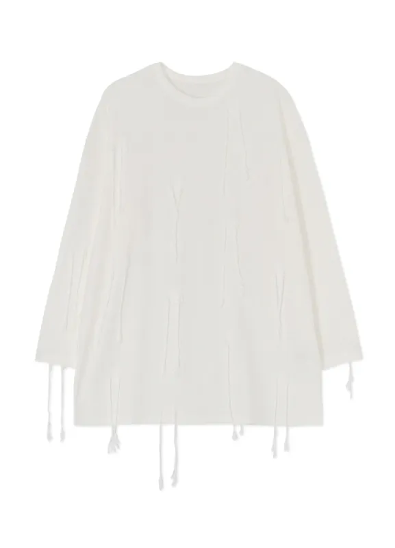 ROUND NECK LONG SLEEVE OVERSIZED T-SHIRT sold by Yohji Yamamoto