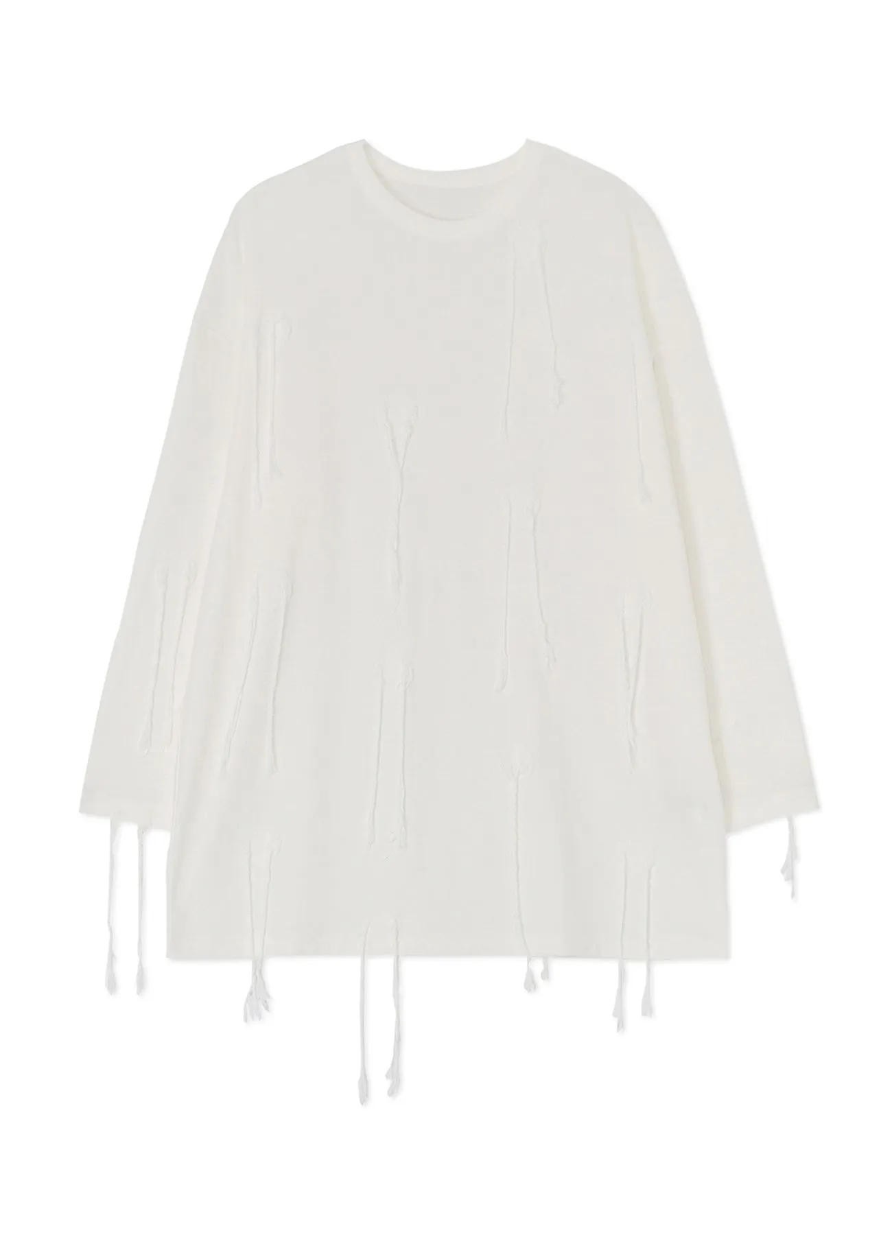 ROUND NECK LONG SLEEVE OVERSIZED T-SHIRT sold by Yohji Yamamoto