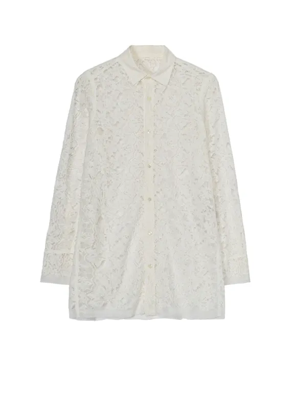 LACE REGULAR COLLAR BLOUSE sold by Yohji Yamamoto