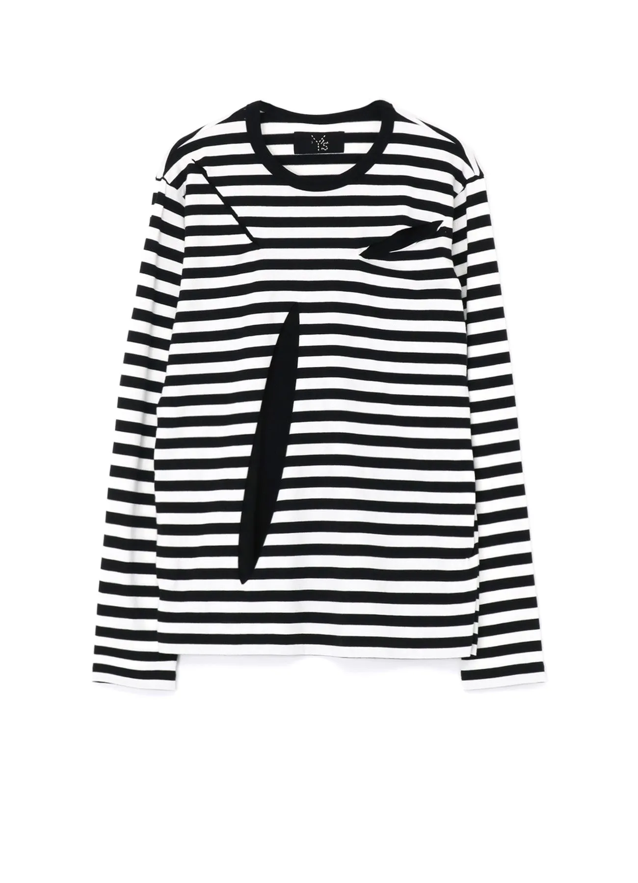 STRIPED COTTON LONG SLEEVE T-SHIRT sold by Yohji Yamamoto