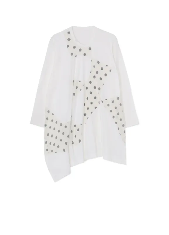 COTTON JERSEY PATCHWORK TOP sold by Yohji Yamamoto
