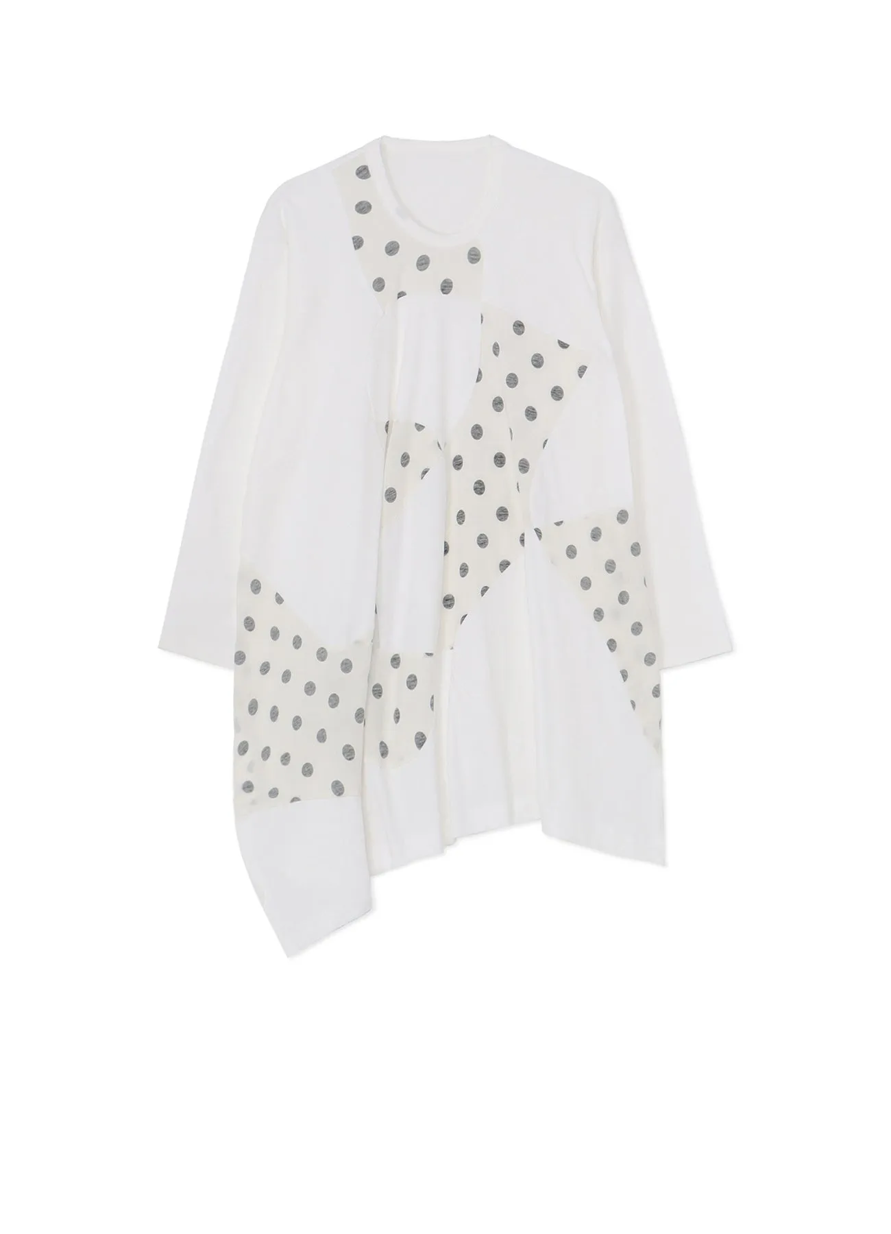 COTTON JERSEY PATCHWORK TOP sold by Yohji Yamamoto