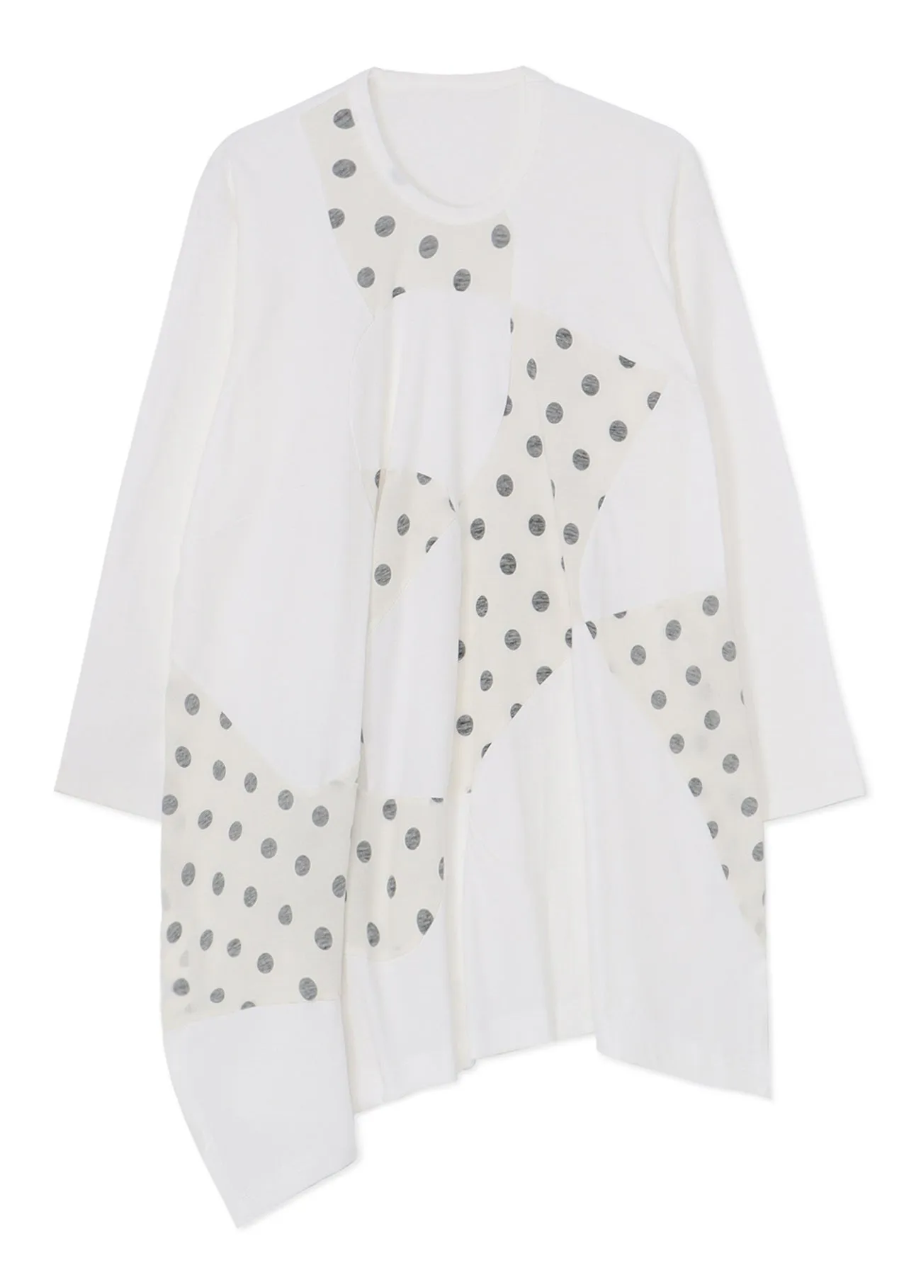 COTTON JERSEY PATCHWORK TOP sold by Yohji Yamamoto product image thumbnail 2