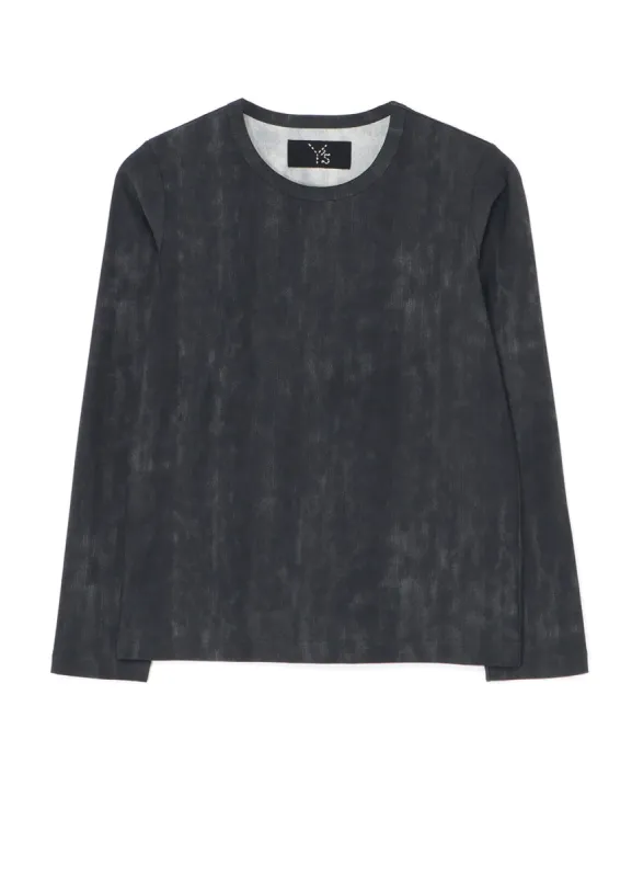 NYLON/POLYURETHANE TRICOT LONG SLEEVE T-SHIRT sold by Yohji Yamamoto