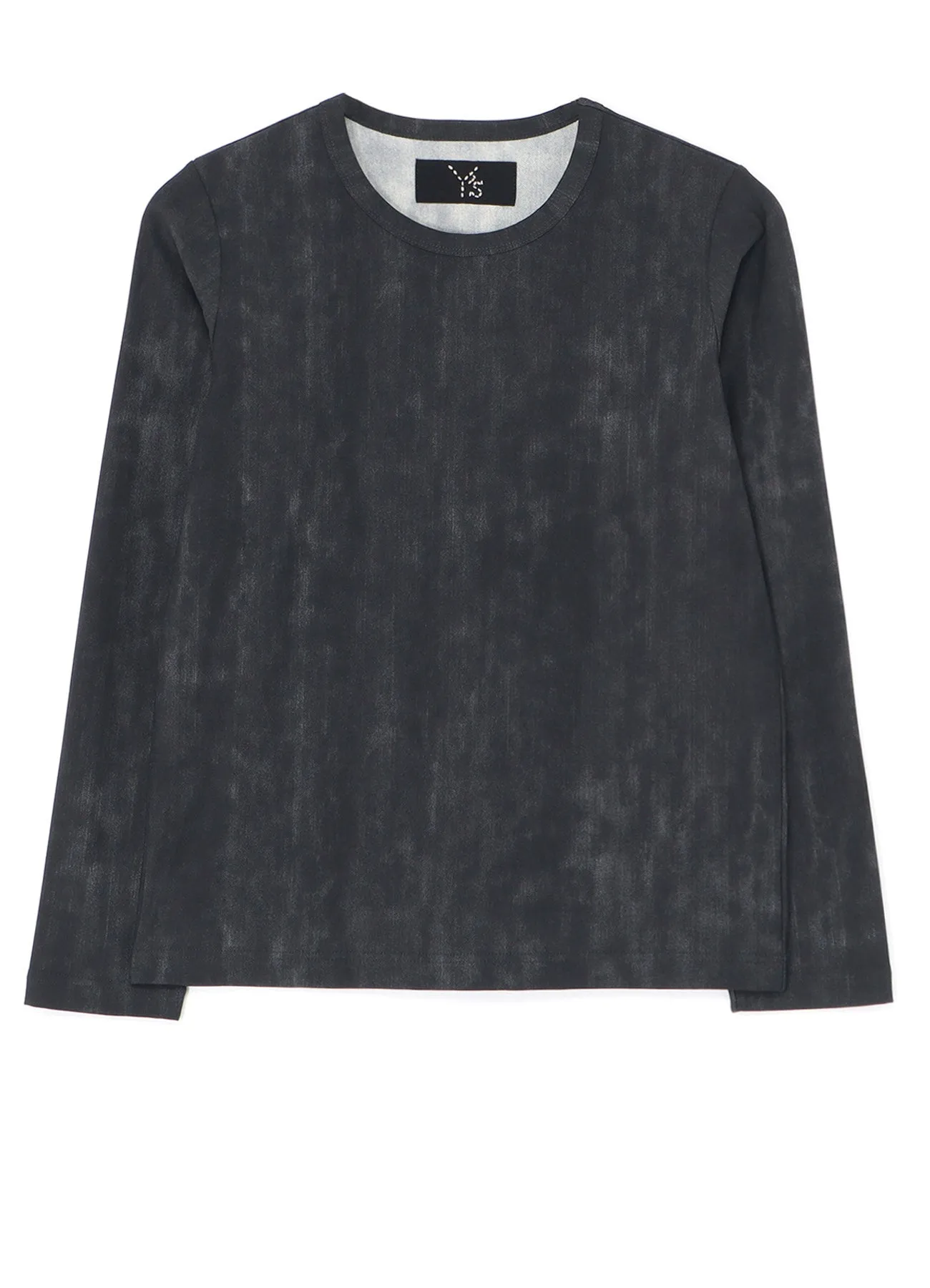 NYLON/POLYURETHANE TRICOT LONG SLEEVE T-SHIRT sold by Yohji Yamamoto product image thumbnail 2