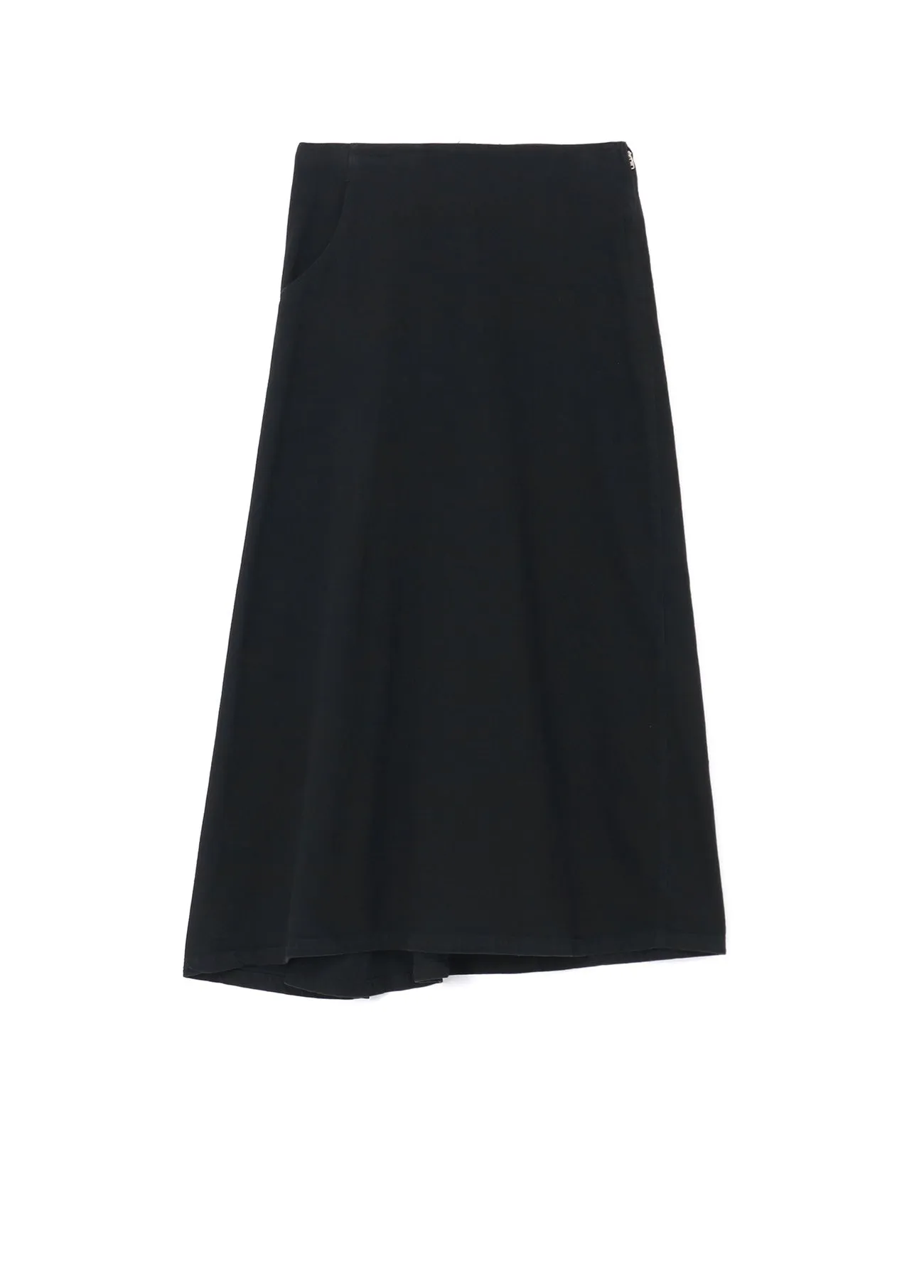 8oz BLACK DENIM BACK DRAPE SKIRT sold by Yohji Yamamoto