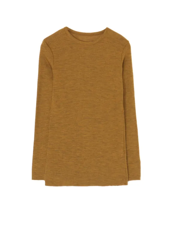 ROUND NECK LONG SLEEVE T-SHIRT sold by Yohji Yamamoto