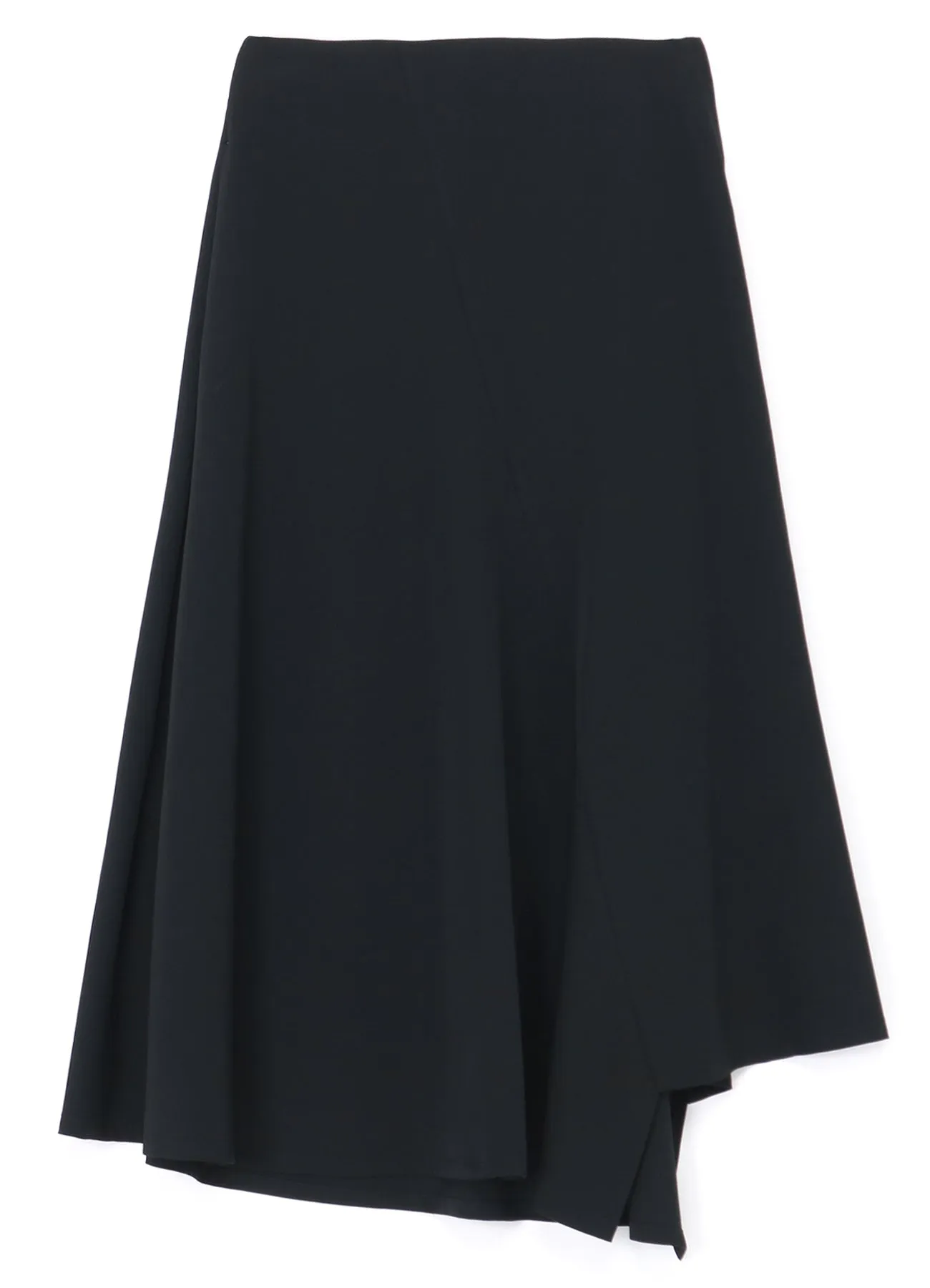 WOOL GABARDINE ASYMMETRIC SKIRT sold by Yohji Yamamoto product image thumbnail 2