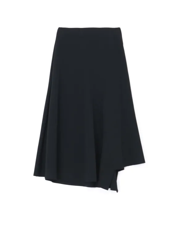 WOOL GABARDINE ASYMMETRIC SKIRT sold by Yohji Yamamoto