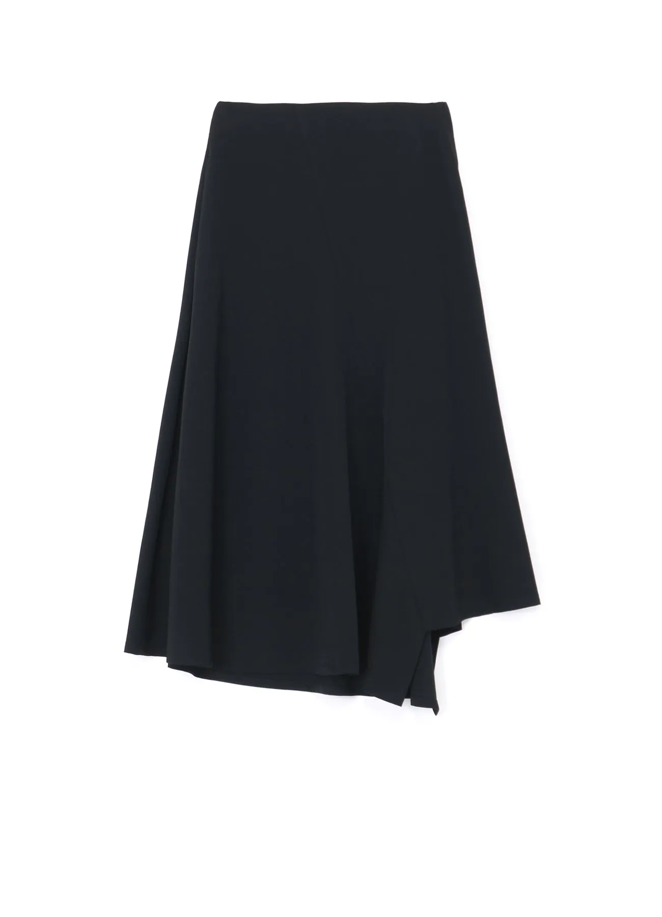 WOOL GABARDINE ASYMMETRIC SKIRT sold by Yohji Yamamoto