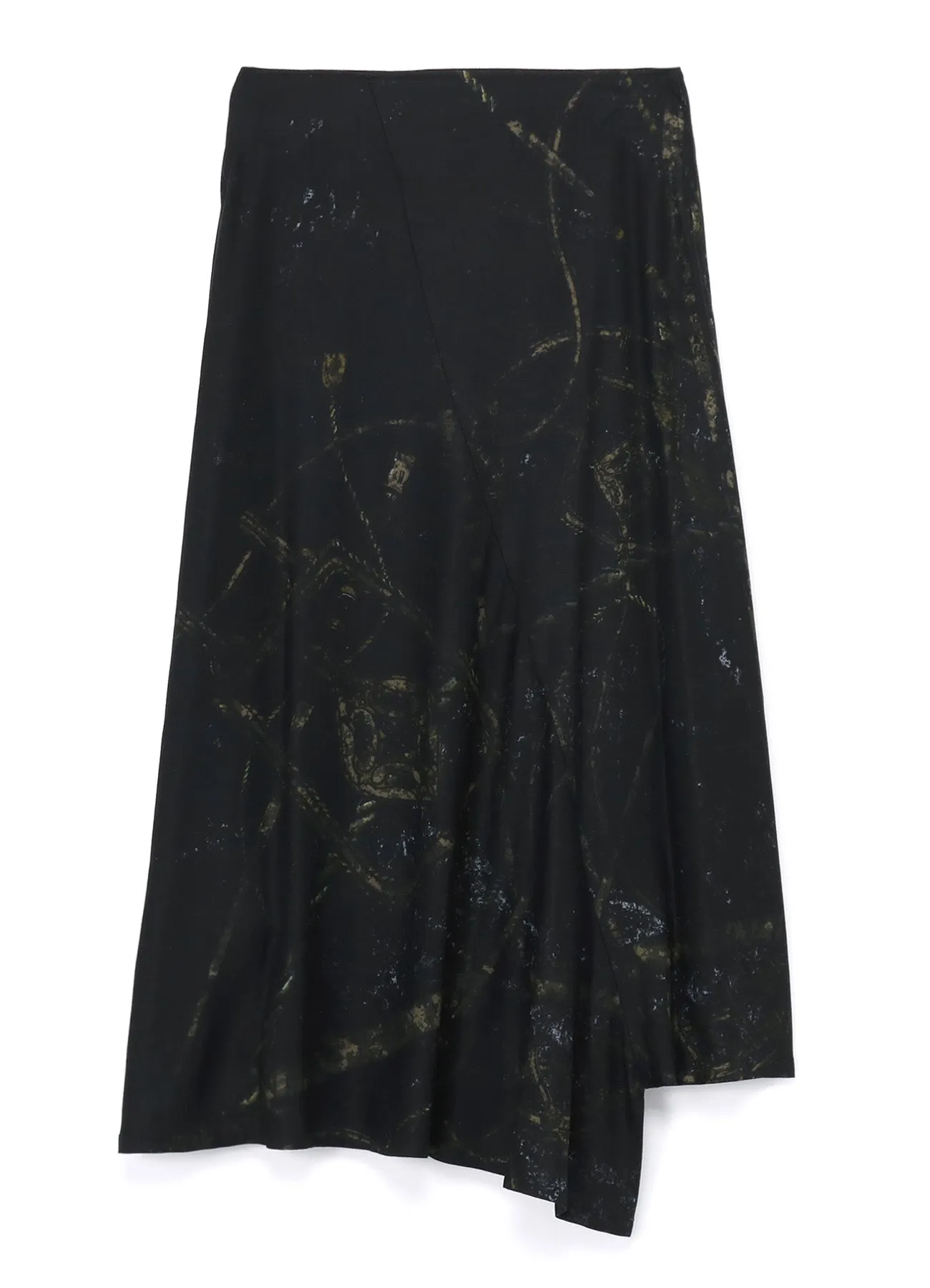 RAYON ASYMMETRIC SKIRT sold by Yohji Yamamoto product image thumbnail 2