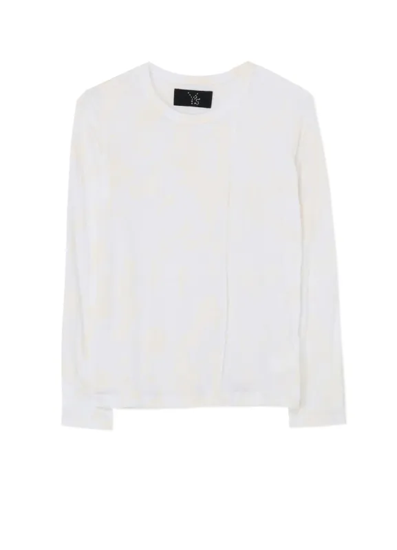 LEFT VERTICAL SEAM LONG SLEEVE T-SHIRT sold by Yohji Yamamoto