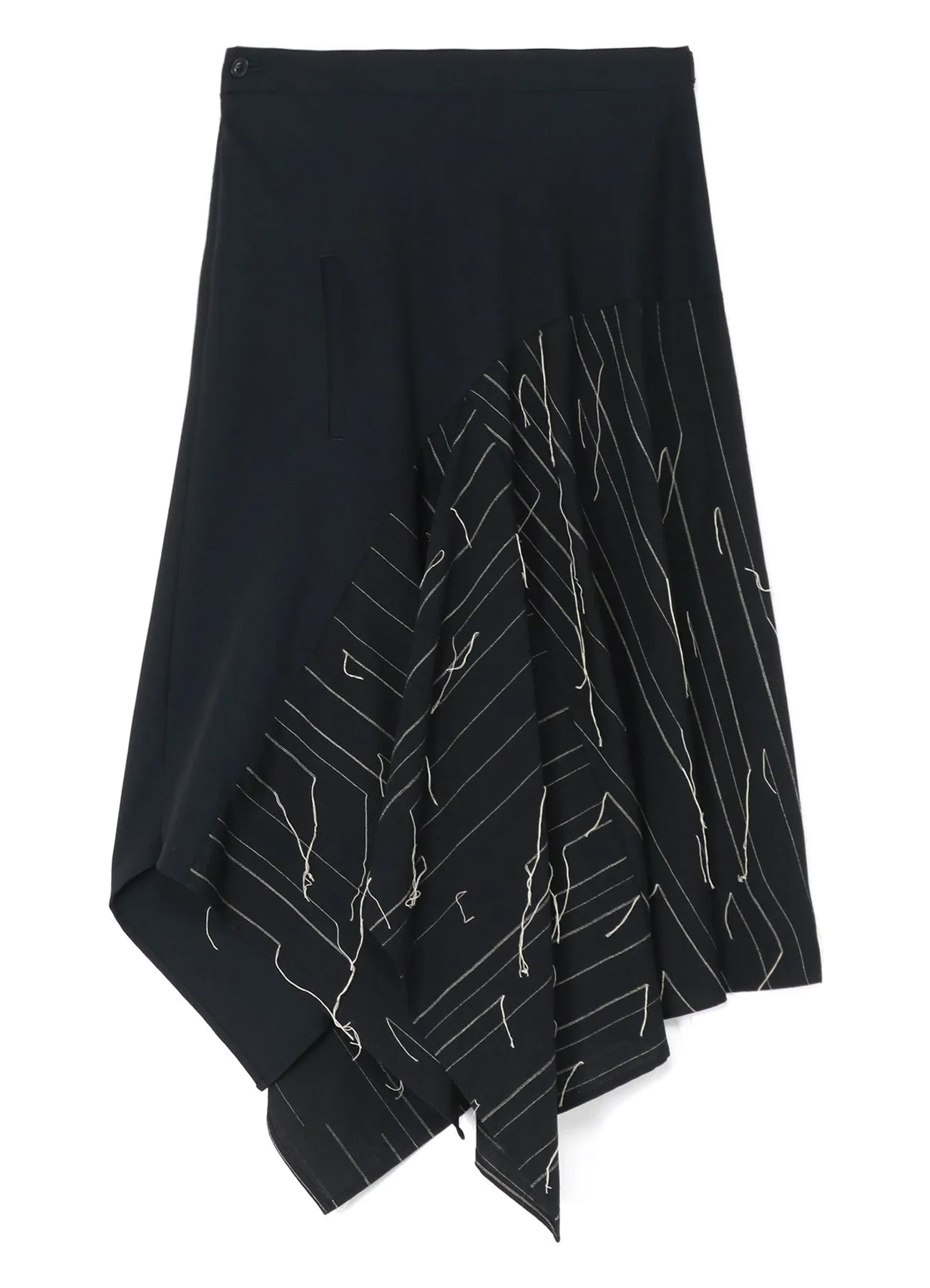 WOOL ASYMMETRIC FLARED SKIRT sold by Yohji Yamamoto product image thumbnail 2
