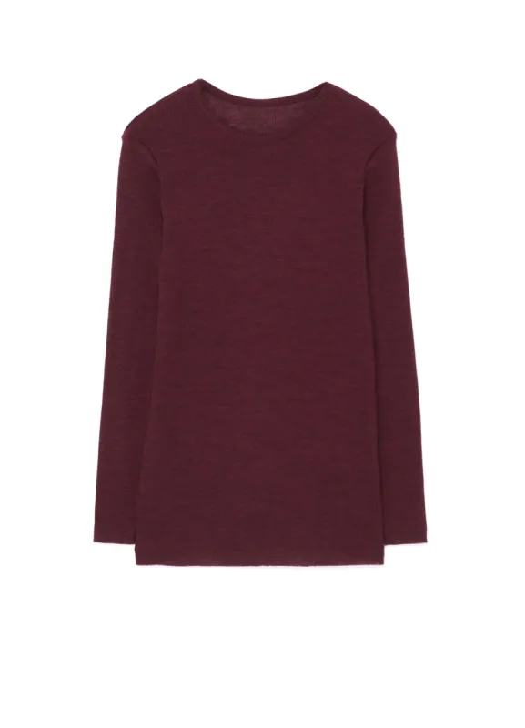 ROUND NECK LONG SLEEVE T-SHIRT sold by Yohji Yamamoto