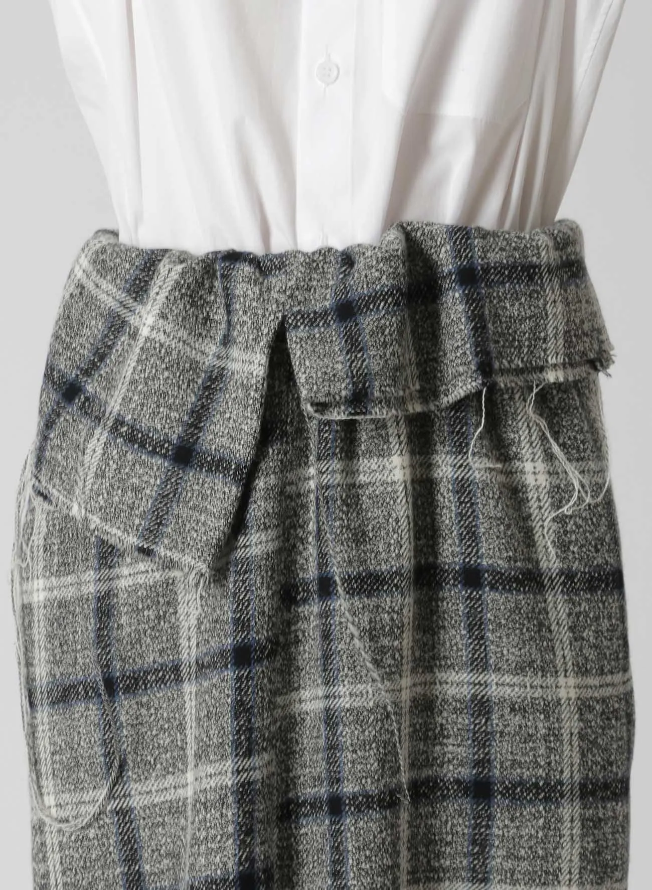 WOOL/ACRYLIC ASYMMETRIC TUBE SKIRT sold by Yohji Yamamoto product image thumbnail 5