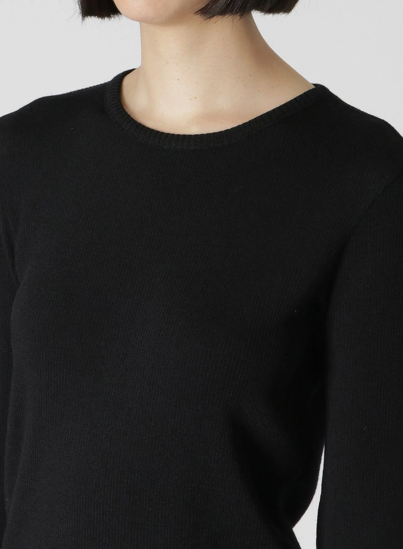 ROUND NECK LONG SLEEVE T-SHIRT sold by Yohji Yamamoto product image thumbnail 5