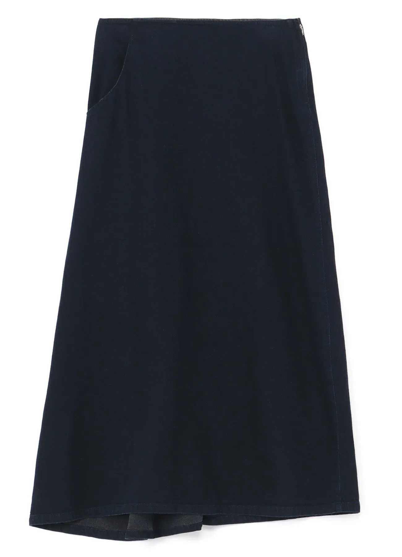 8oz BLACK DENIM BACK DRAPE SKIRT sold by Yohji Yamamoto product image thumbnail 2
