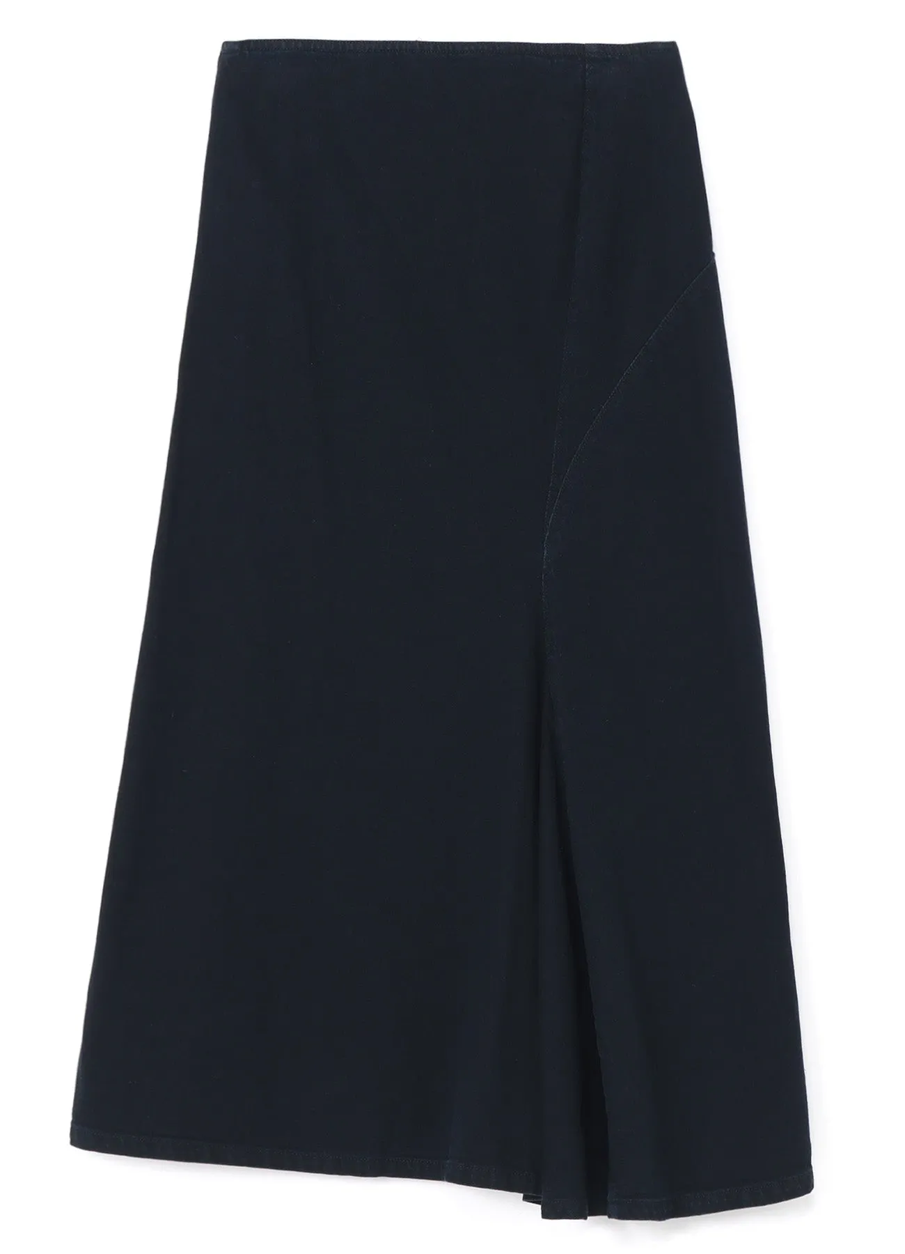 8oz BLACK DENIM BACK DRAPE SKIRT sold by Yohji Yamamoto product image thumbnail 3