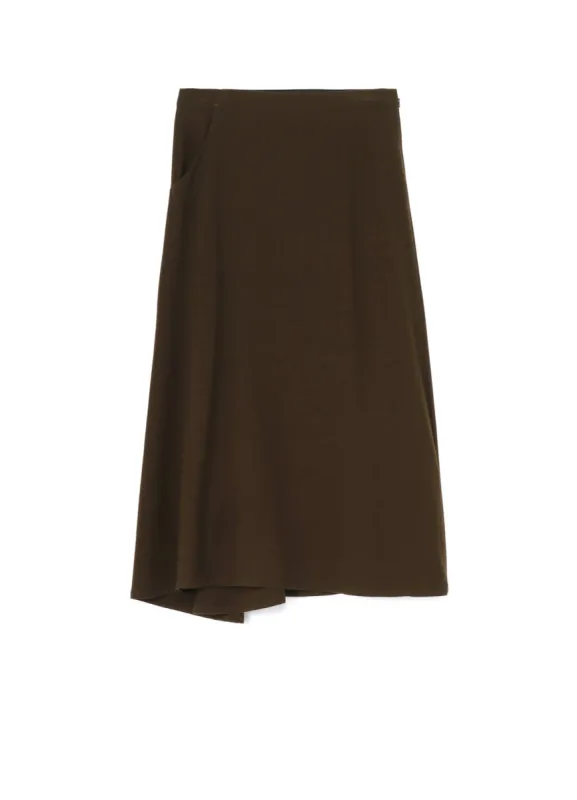 WOOL FLANNEL BACK DRAPE SKIRT sold by Yohji Yamamoto