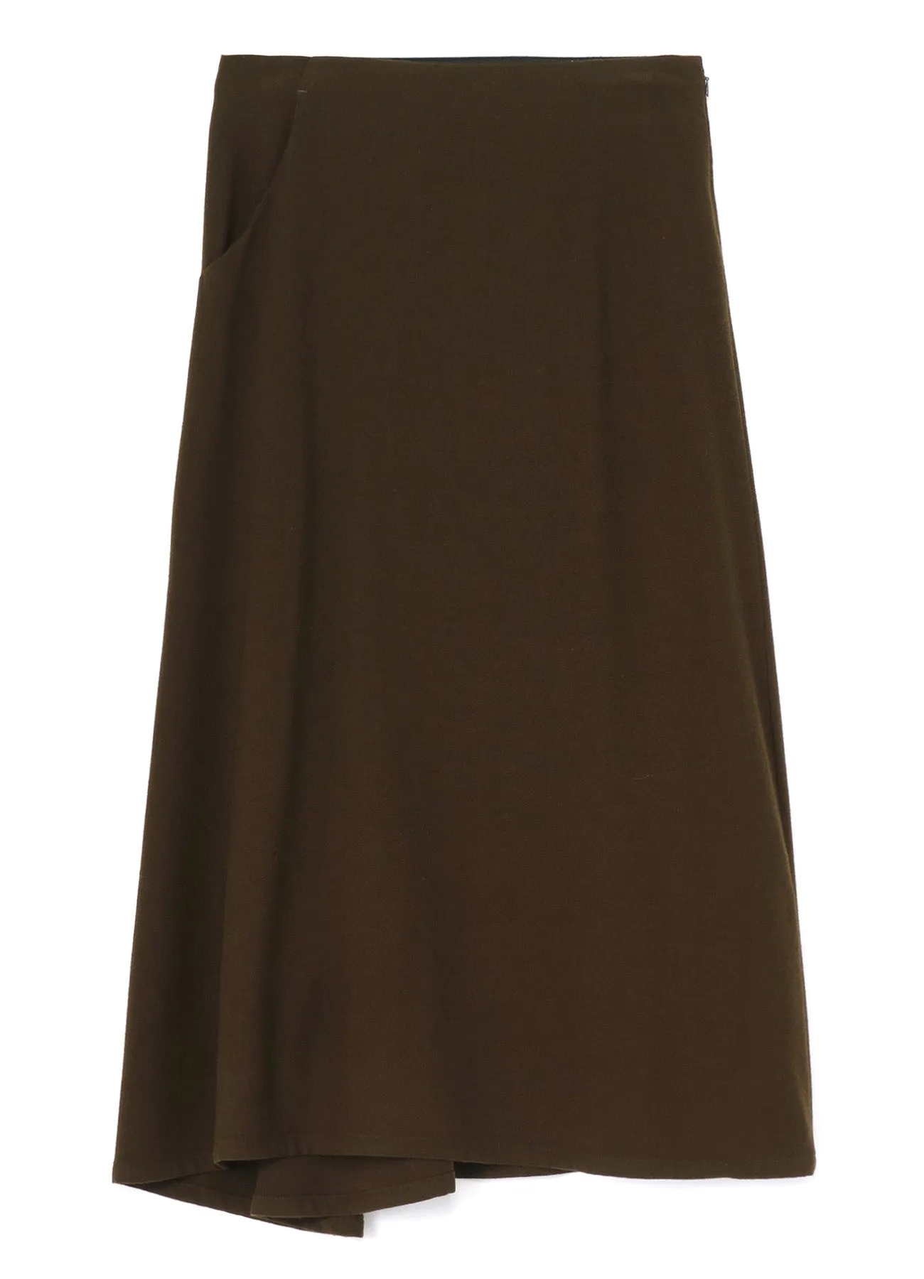 WOOL FLANNEL BACK DRAPE SKIRT sold by Yohji Yamamoto product image thumbnail 2