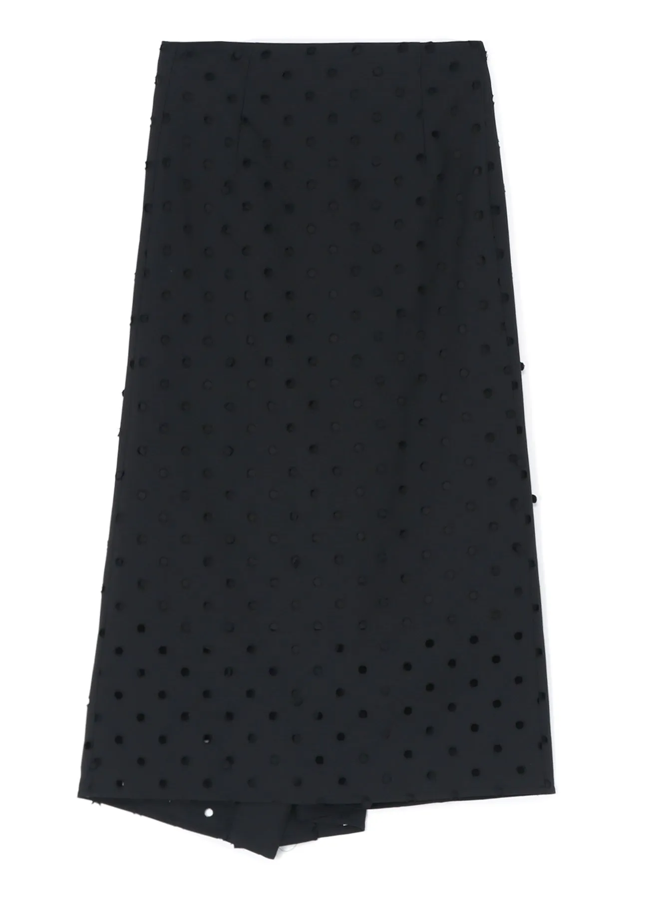 WOOL/POLYESTER GABARDINE PLEATED WRAP SKIRT sold by Yohji Yamamoto product image thumbnail 3