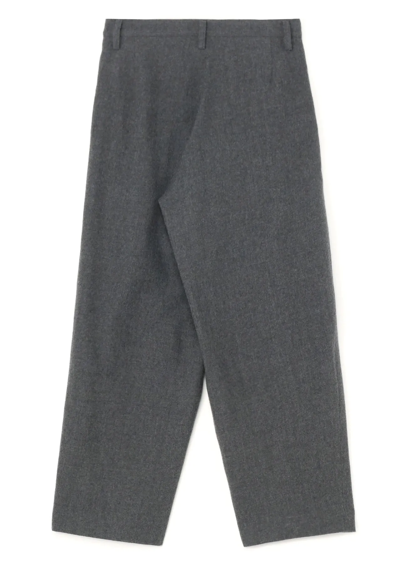 SHRUNKEN WOOL SERGE SINGLE PLEATED WIDE LEG PANTS sold by Yohji Yamamoto product image thumbnail 3