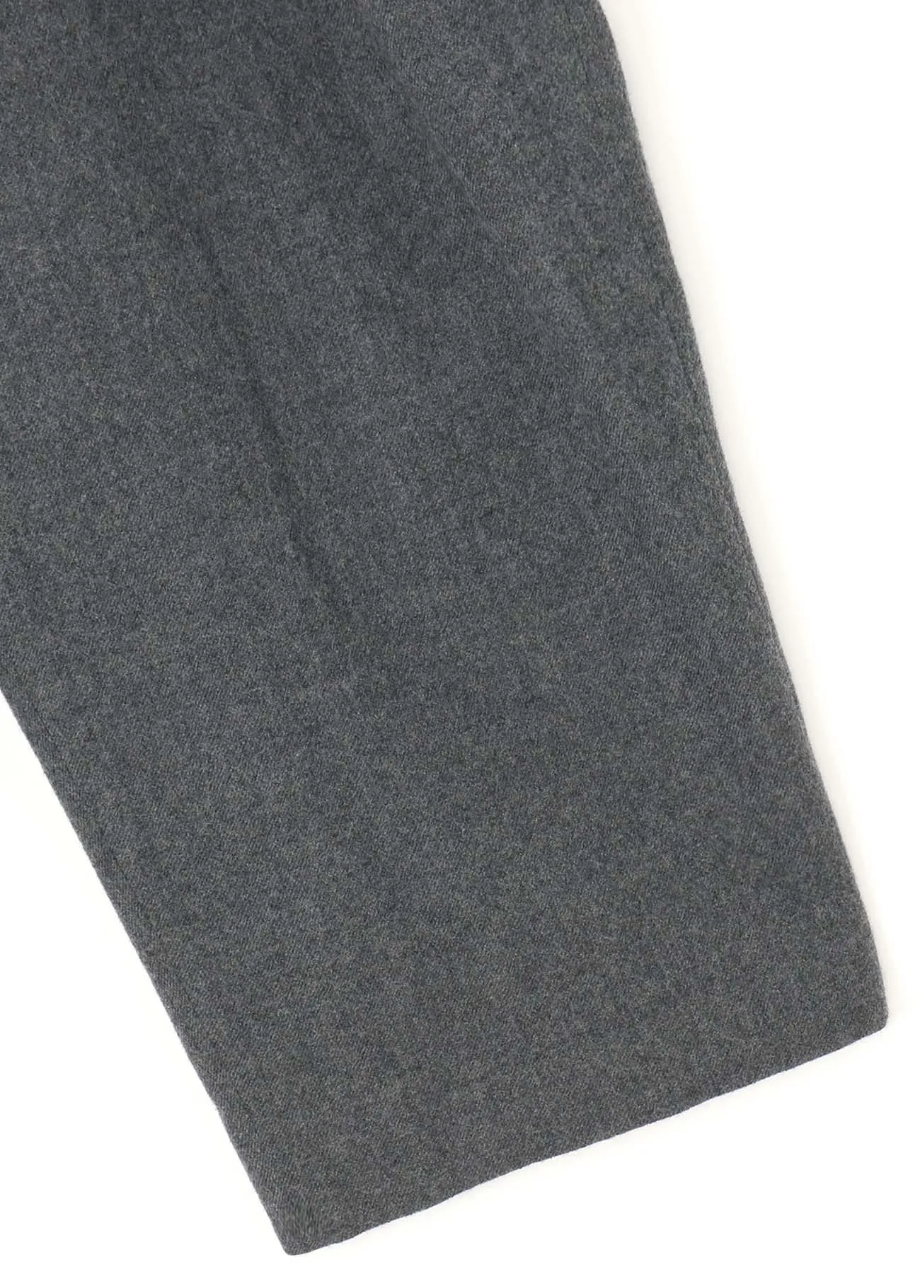 SHRUNKEN WOOL SERGE SINGLE PLEATED WIDE LEG PANTS sold by Yohji Yamamoto product image thumbnail 5