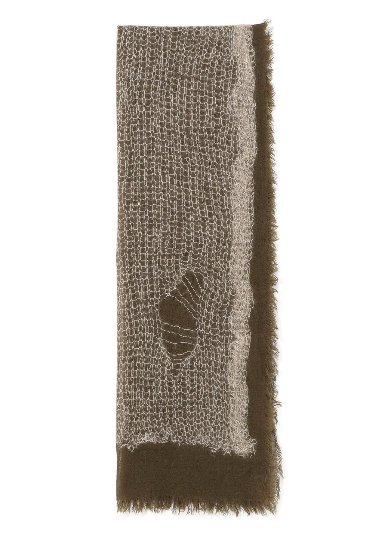 WOOL/MOHAIR BLEND SCARF sold by Yohji Yamamoto product image thumbnail 3