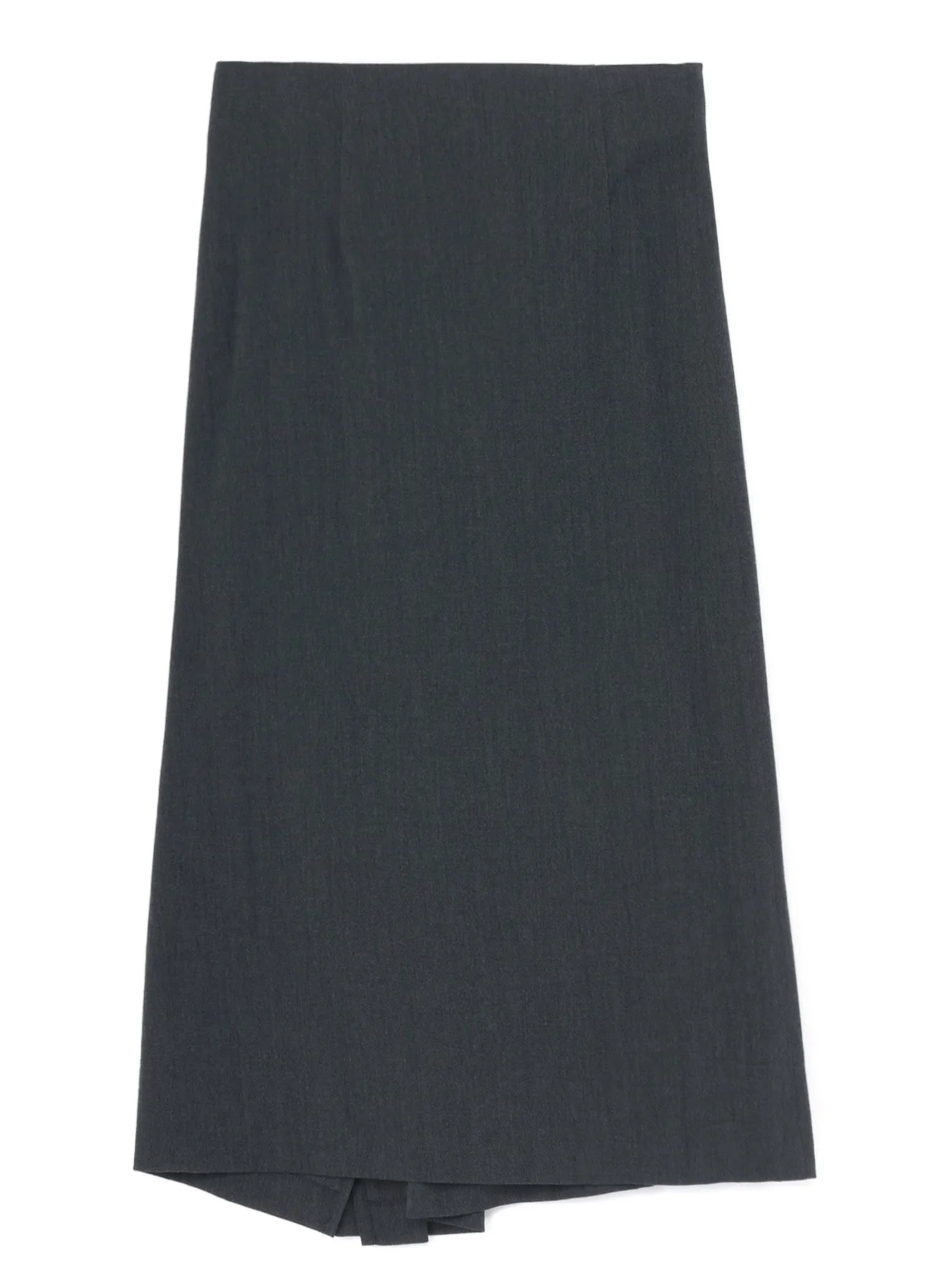 WRINKLED WOOL/RAYON TWILL PLEATED WRAP SKIRT sold by Yohji Yamamoto product image thumbnail 3