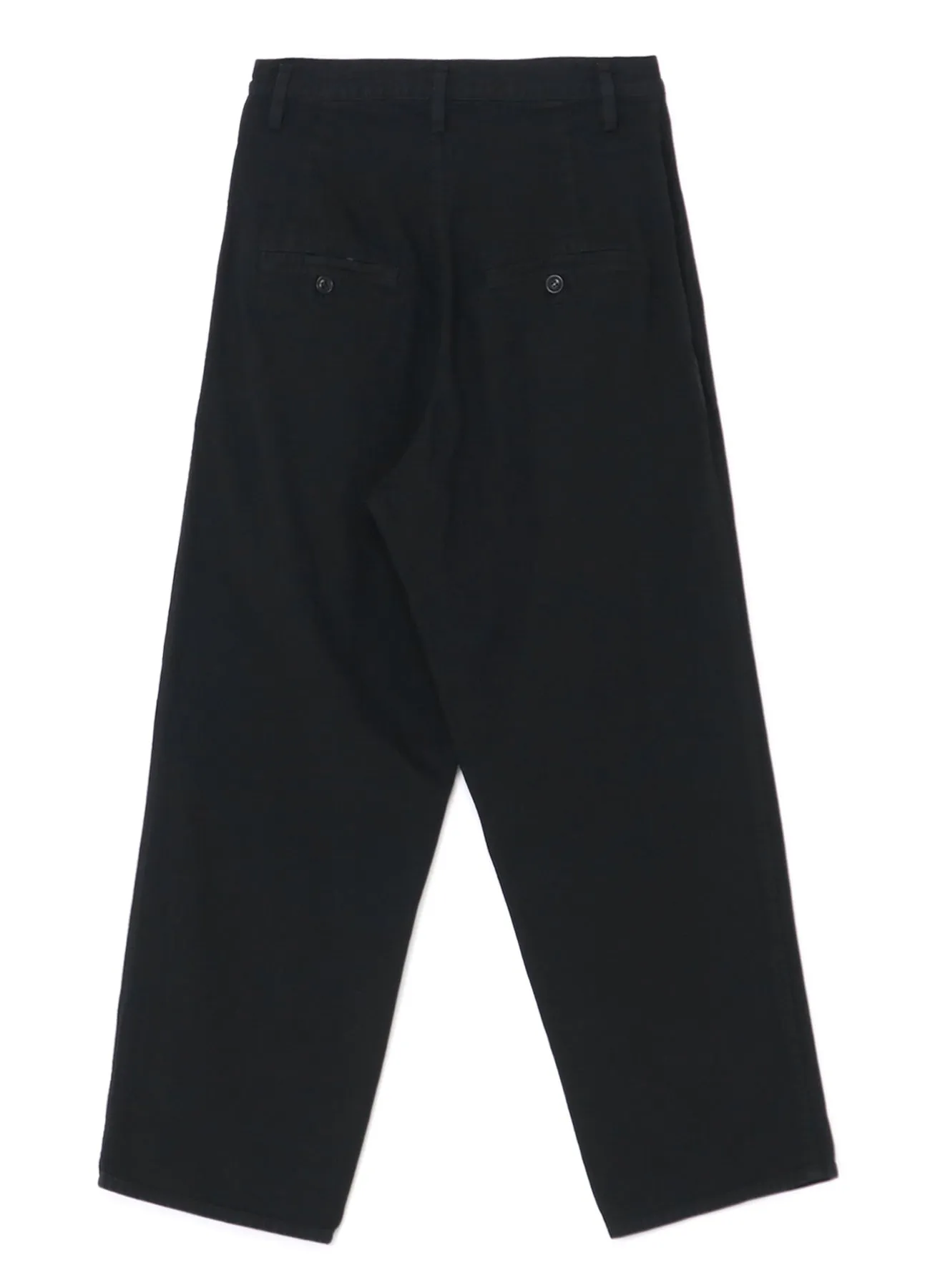 8oz BLACK DENIM SINGLE PLEATED PANTS sold by Yohji Yamamoto product image thumbnail 3