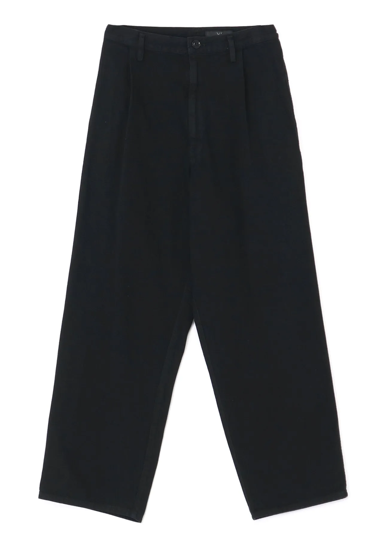 8oz BLACK DENIM SINGLE PLEATED PANTS sold by Yohji Yamamoto product image thumbnail 2