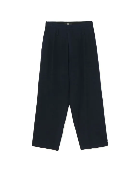 SHRUNKEN WOOL SERGE TAPERED PANTS sold by Yohji Yamamoto