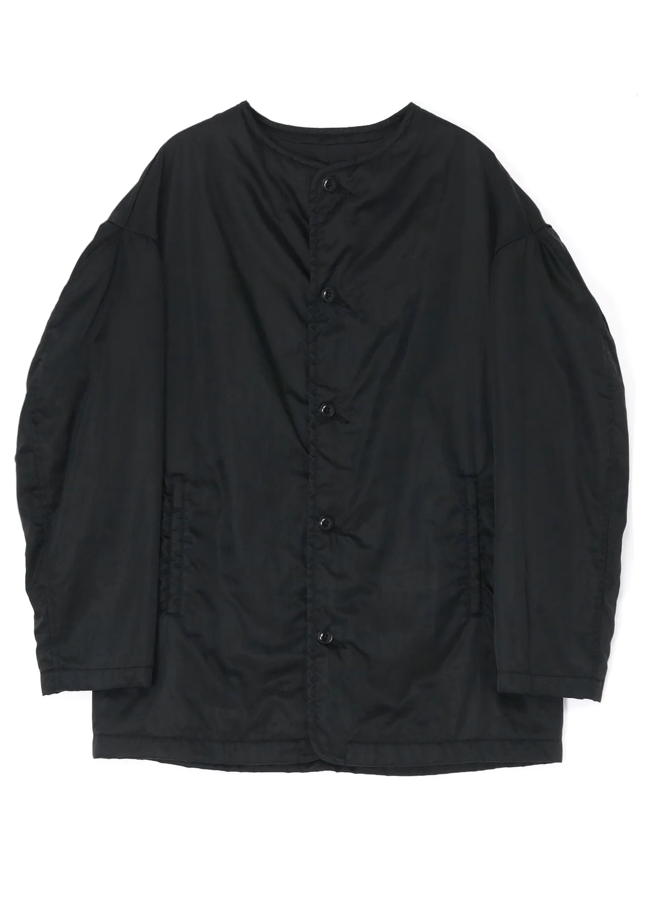 NYLON COLLARLESS JACKET sold by Yohji Yamamoto product image thumbnail 2