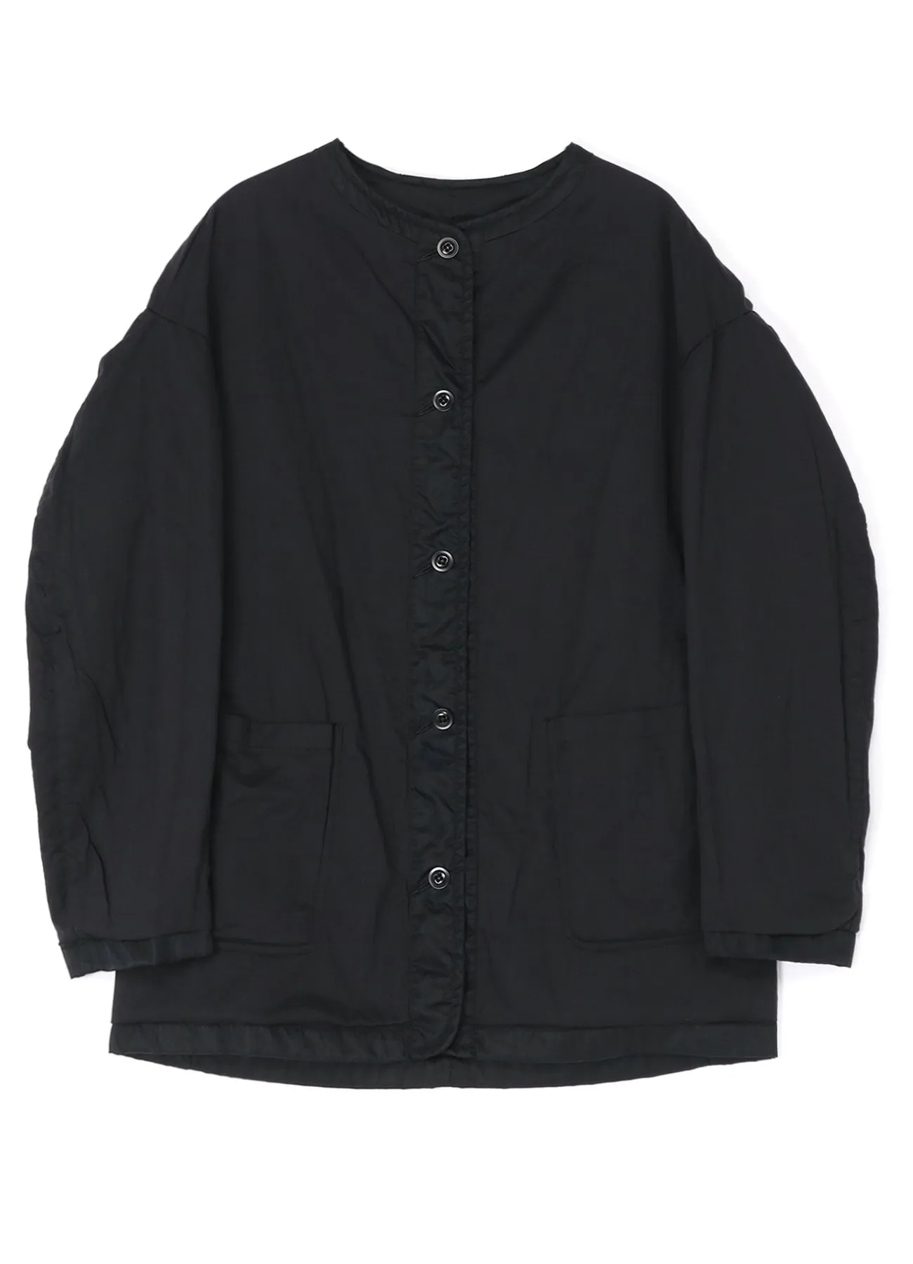 NYLON COLLARLESS JACKET sold by Yohji Yamamoto product image thumbnail 4