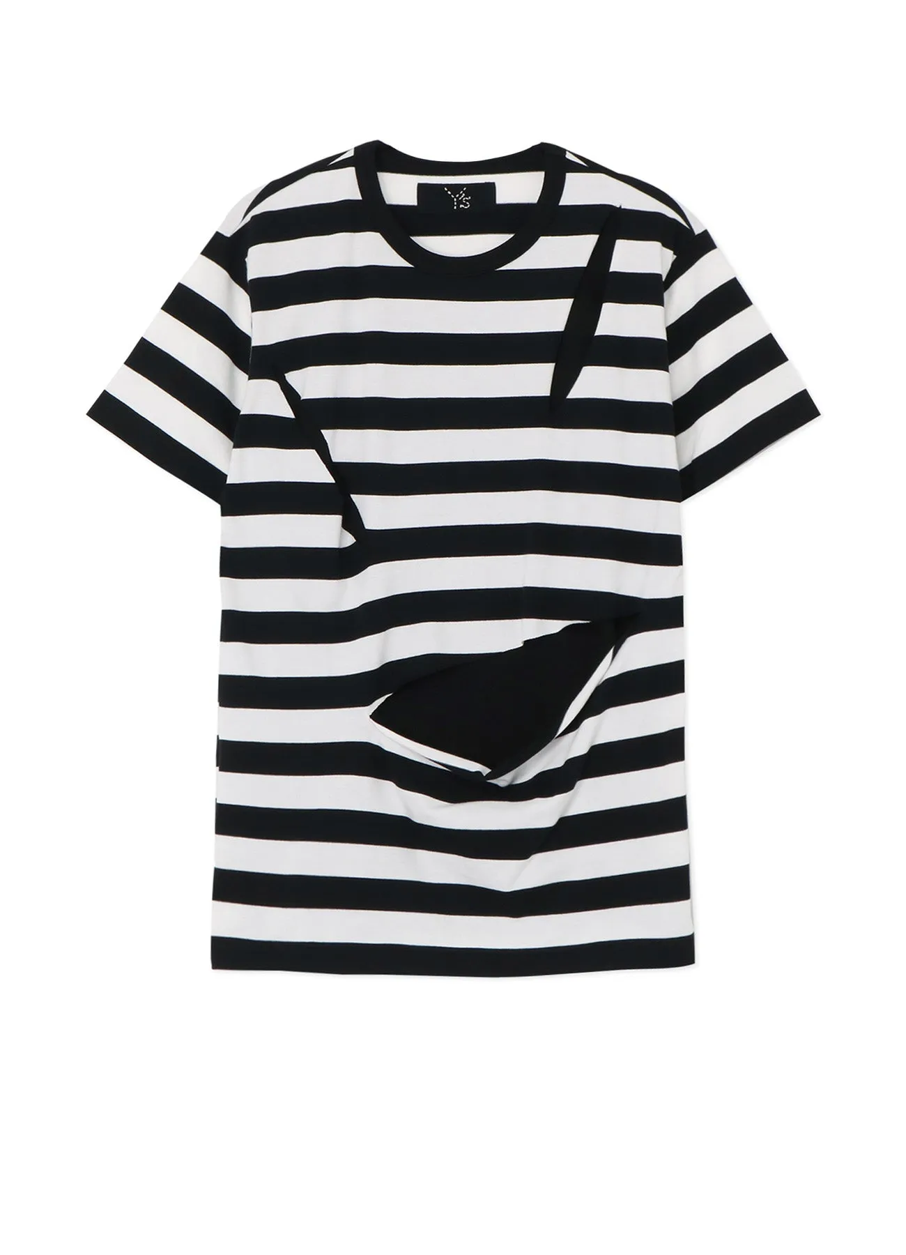 STRIPED COTTON T-SHIRT sold by Yohji Yamamoto
