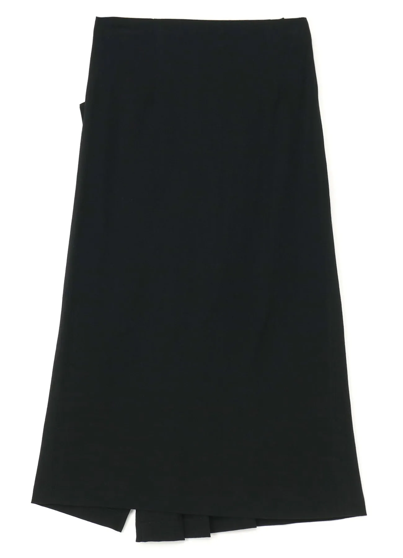 WRINKLED WOOL/RAYON TWILL PLEATED WRAP SKIRT sold by Yohji Yamamoto product image thumbnail 3