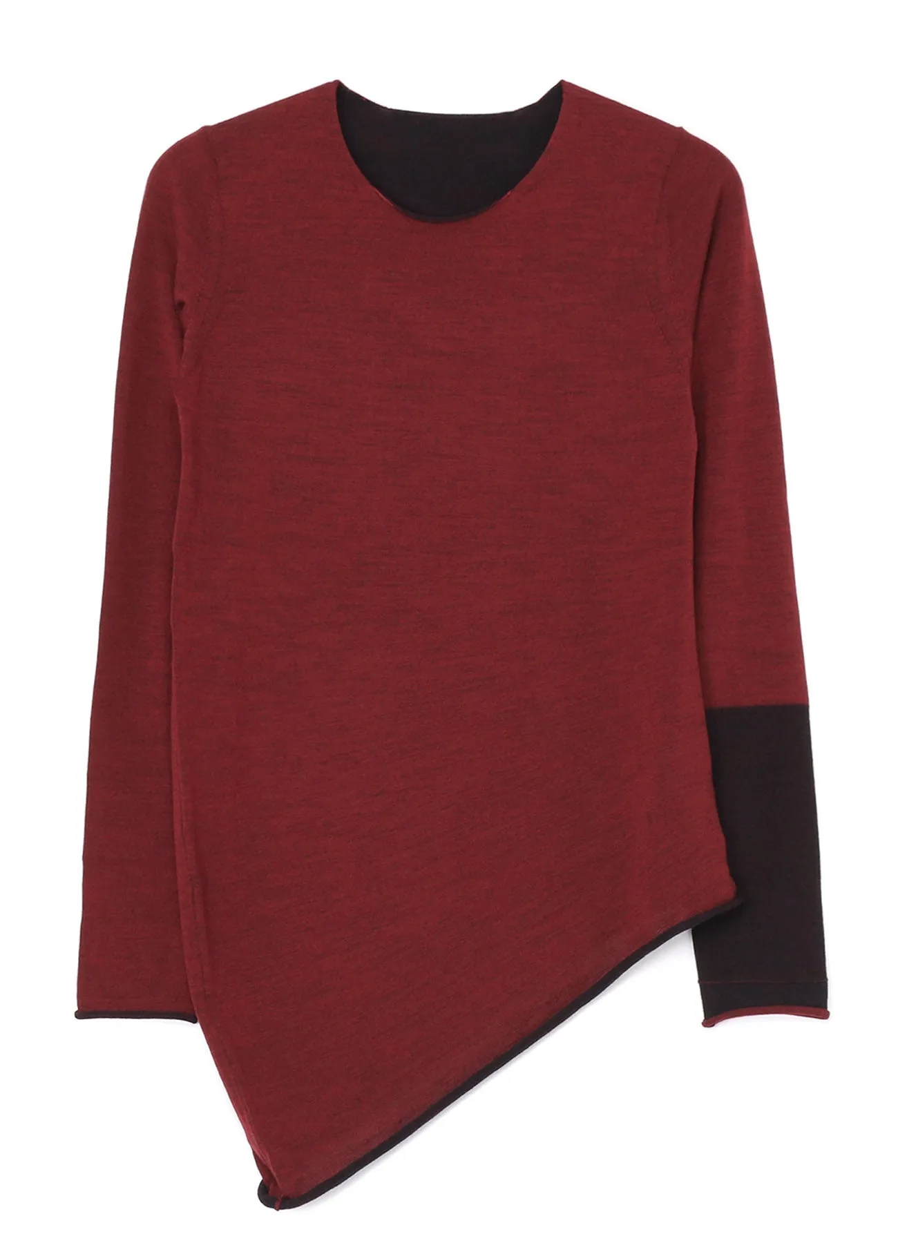 WOOL JERSEY CREW-NECK PULLOVER sold by Yohji Yamamoto product image thumbnail 2