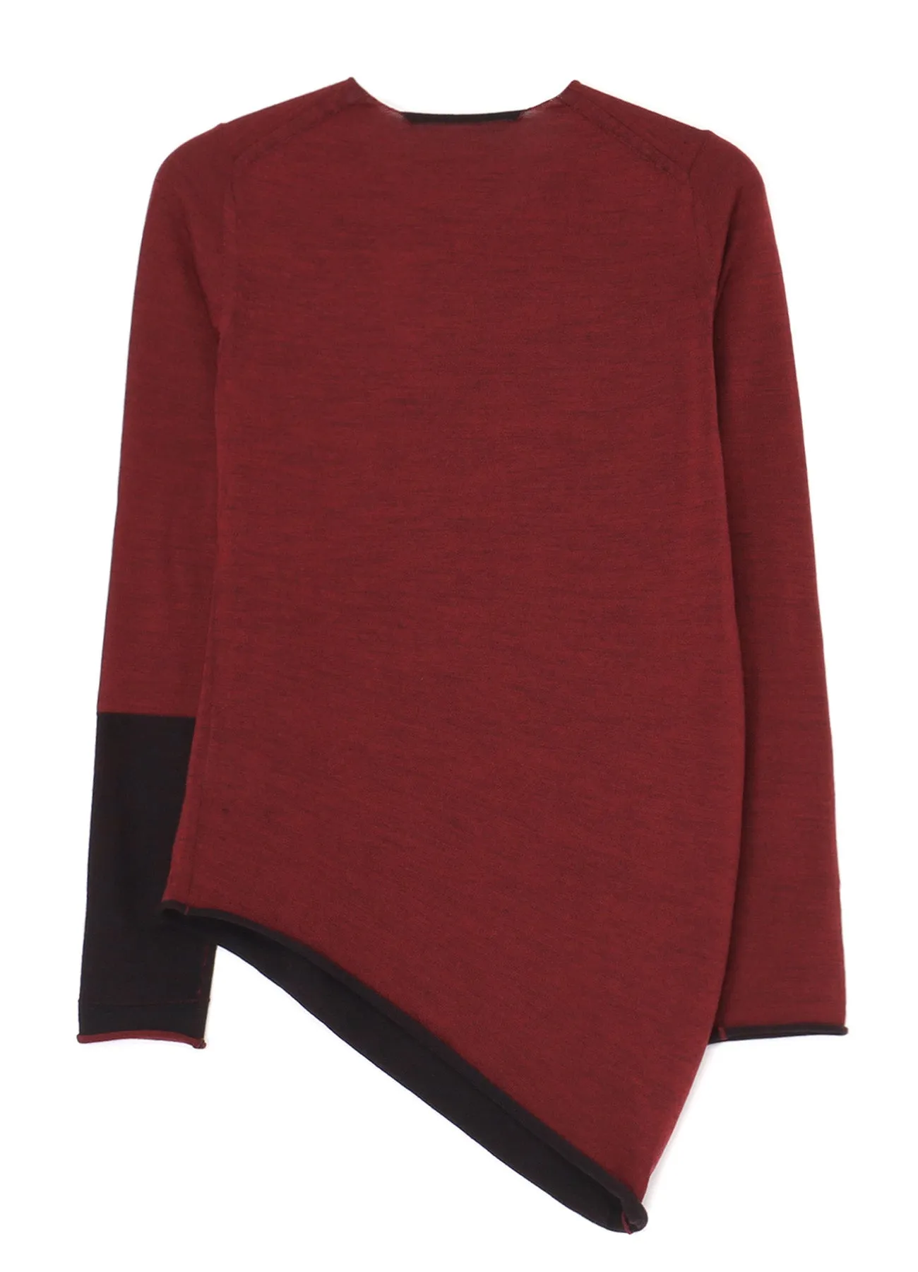 WOOL JERSEY CREW-NECK PULLOVER sold by Yohji Yamamoto product image thumbnail 3