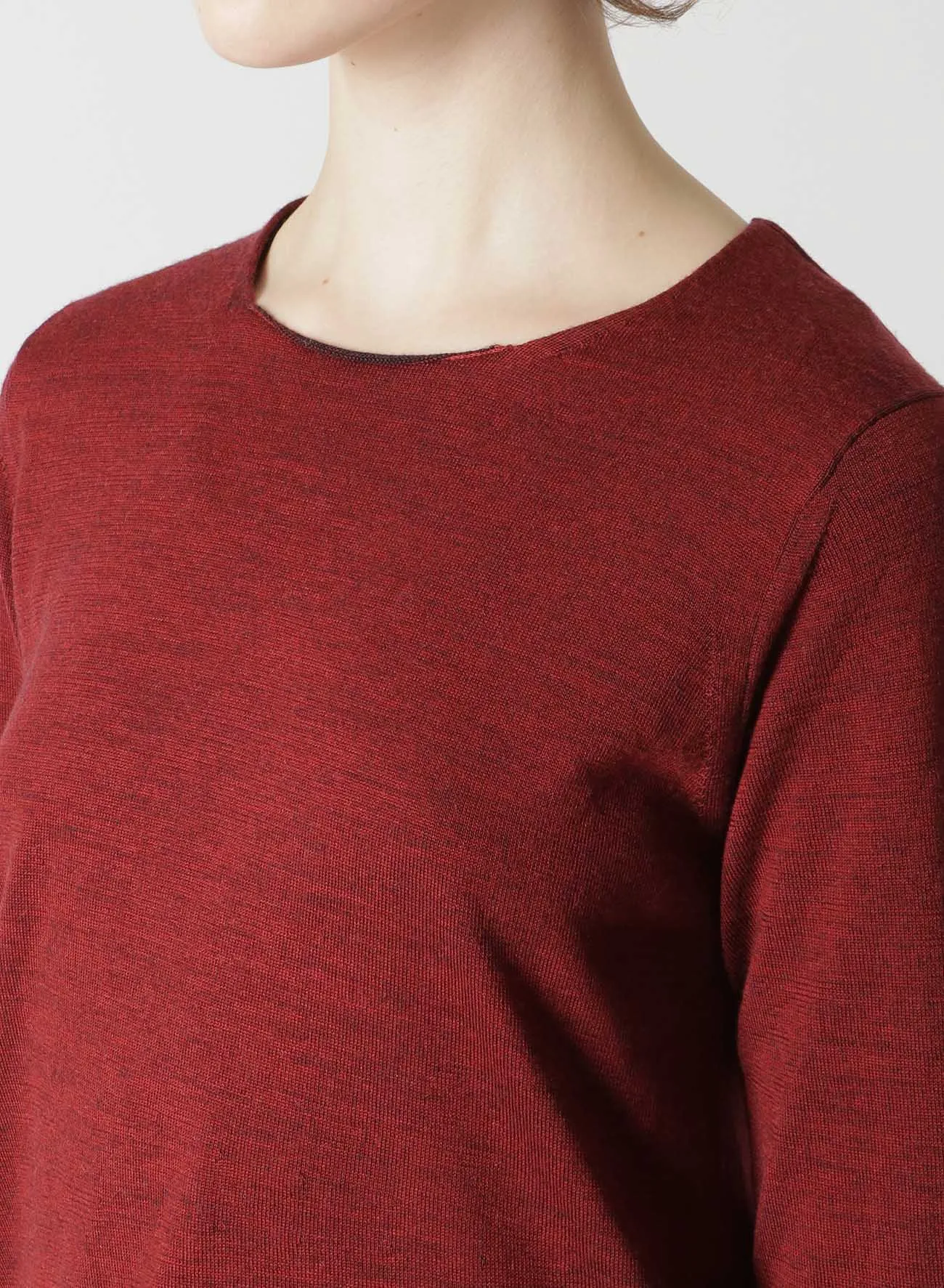 WOOL JERSEY CREW-NECK PULLOVER sold by Yohji Yamamoto product image thumbnail 5
