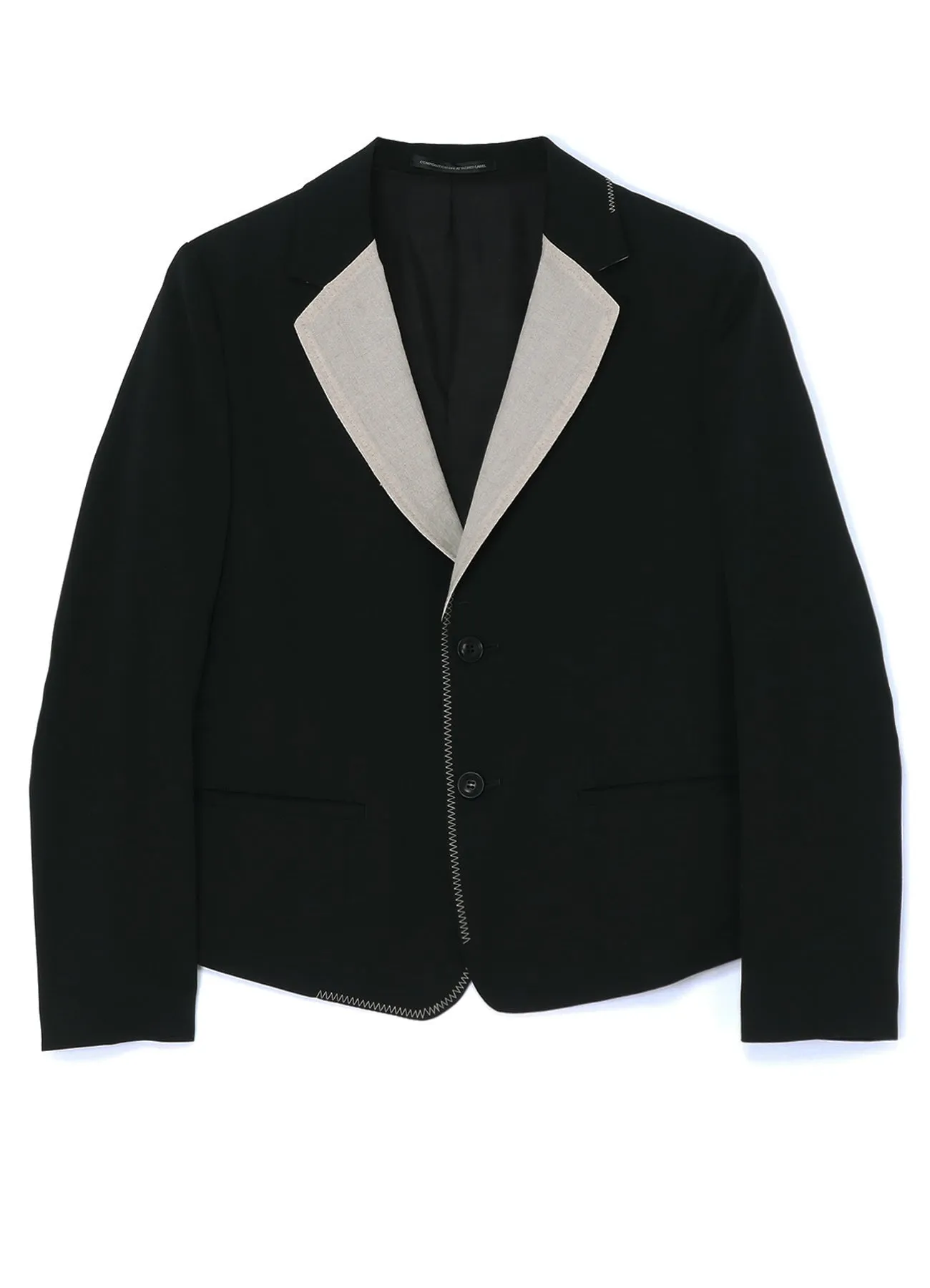GABARDINE 2BUTTONS JACKET sold by Yohji Yamamoto product image thumbnail 2
